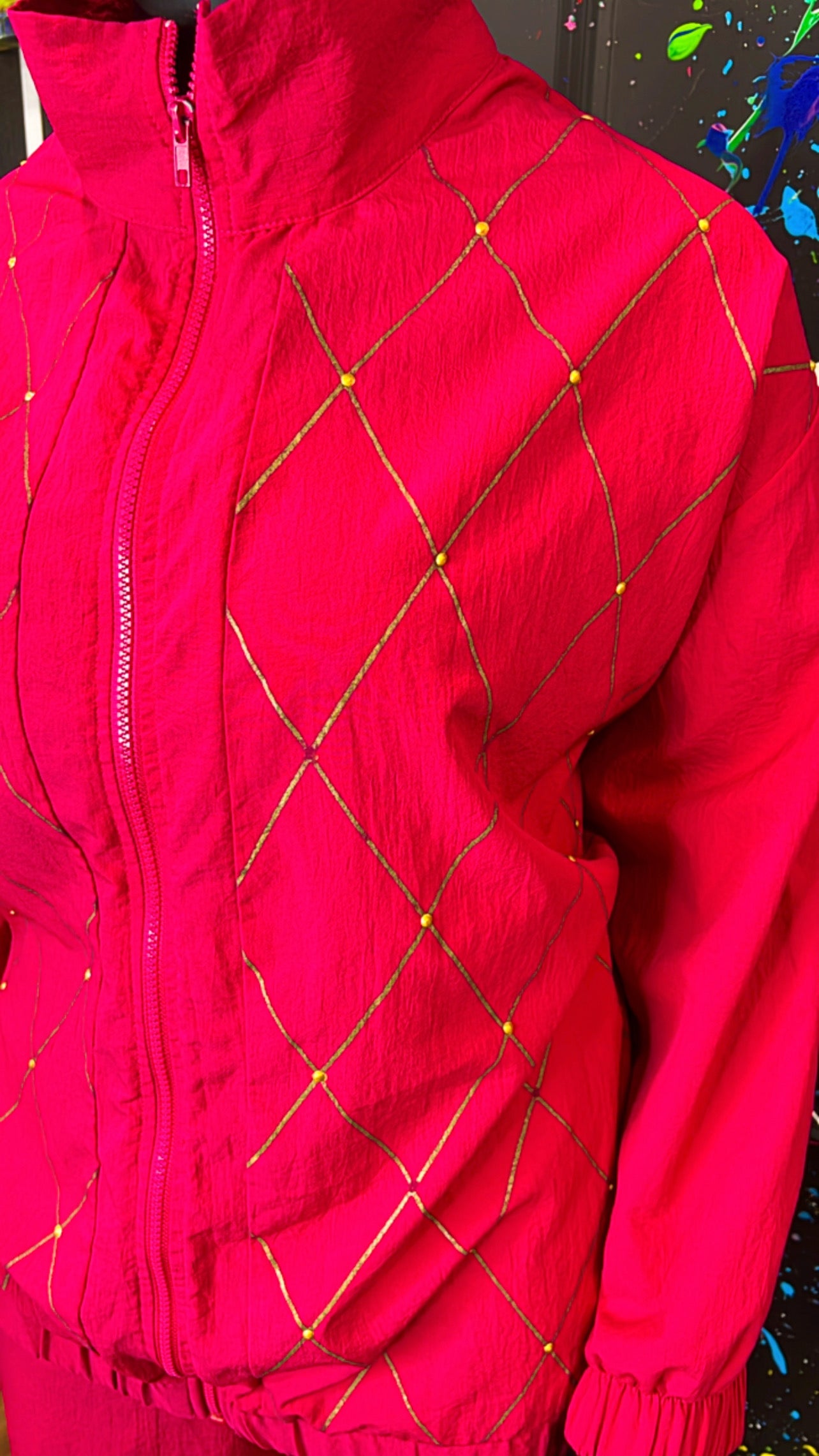 Vintage Pink & Gold Jogging Set (16)