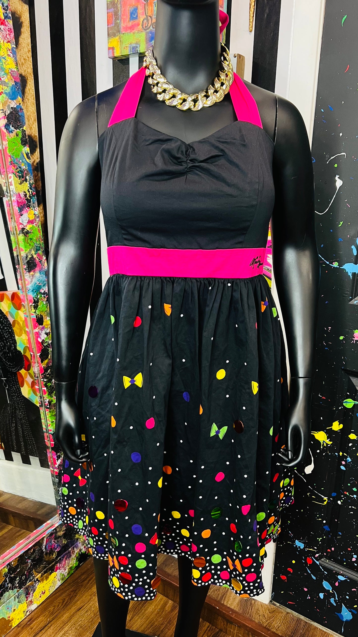 Vintage Inspired Minnie Mouse Halter Dress (16)