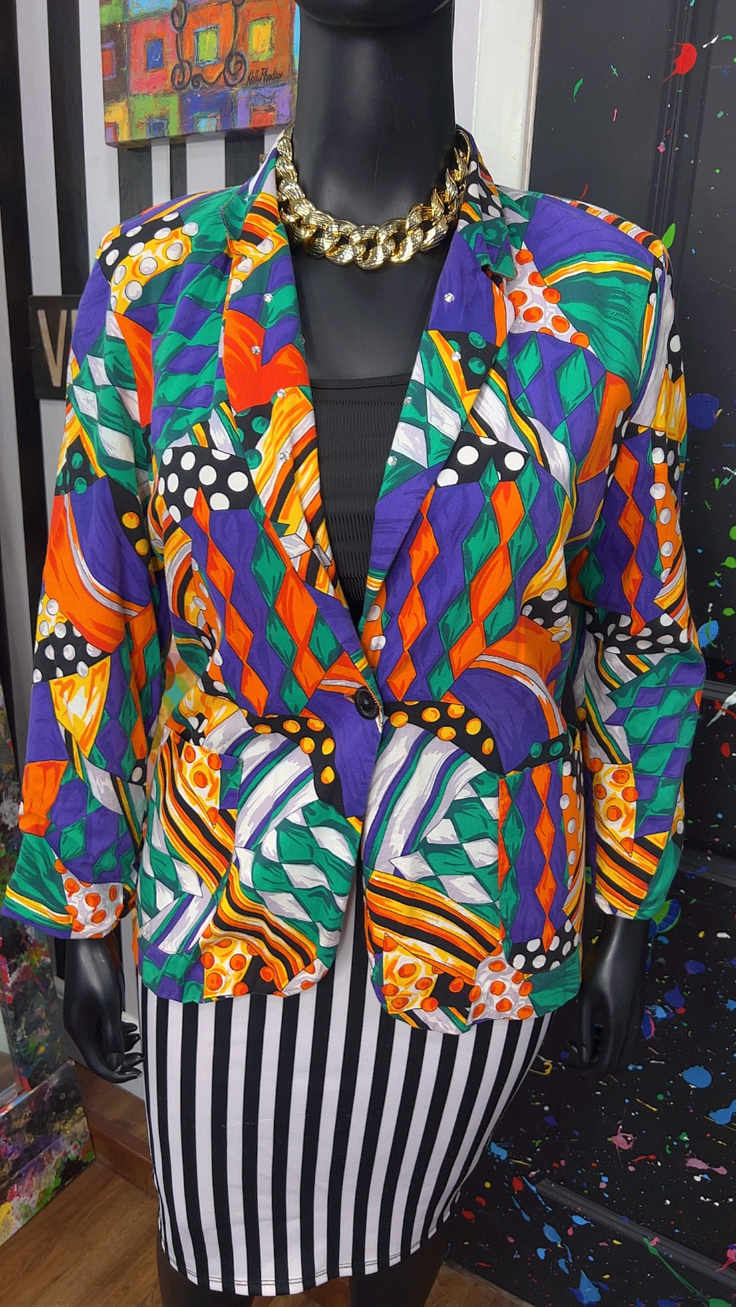 Vintage Abstract 90’s Blazer (14)
