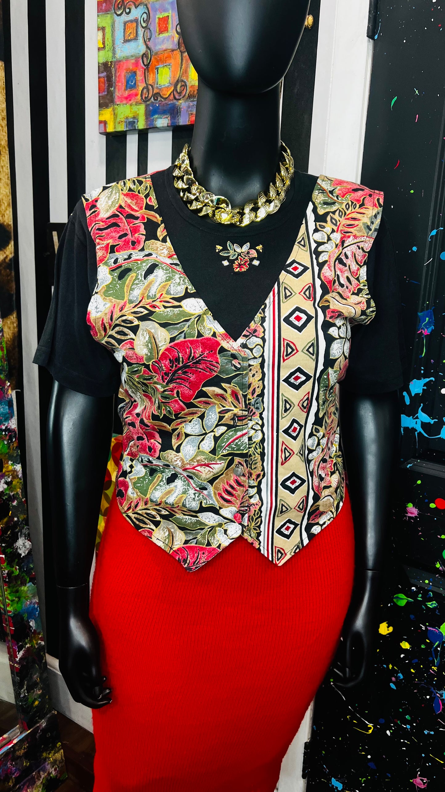 Vintage Deadstock Blouse w/ Vest (16)