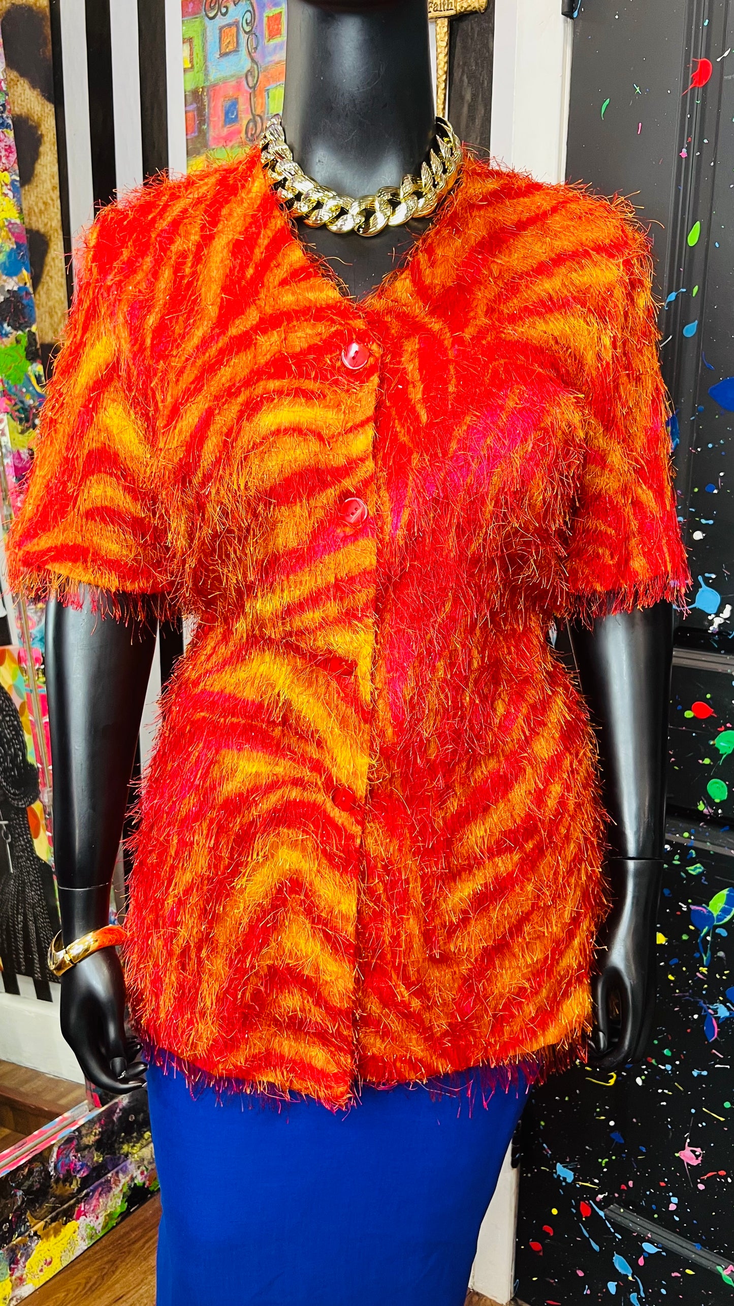Vintage ‘Strawberry Lemonade’ Shaggy Blouse (18)