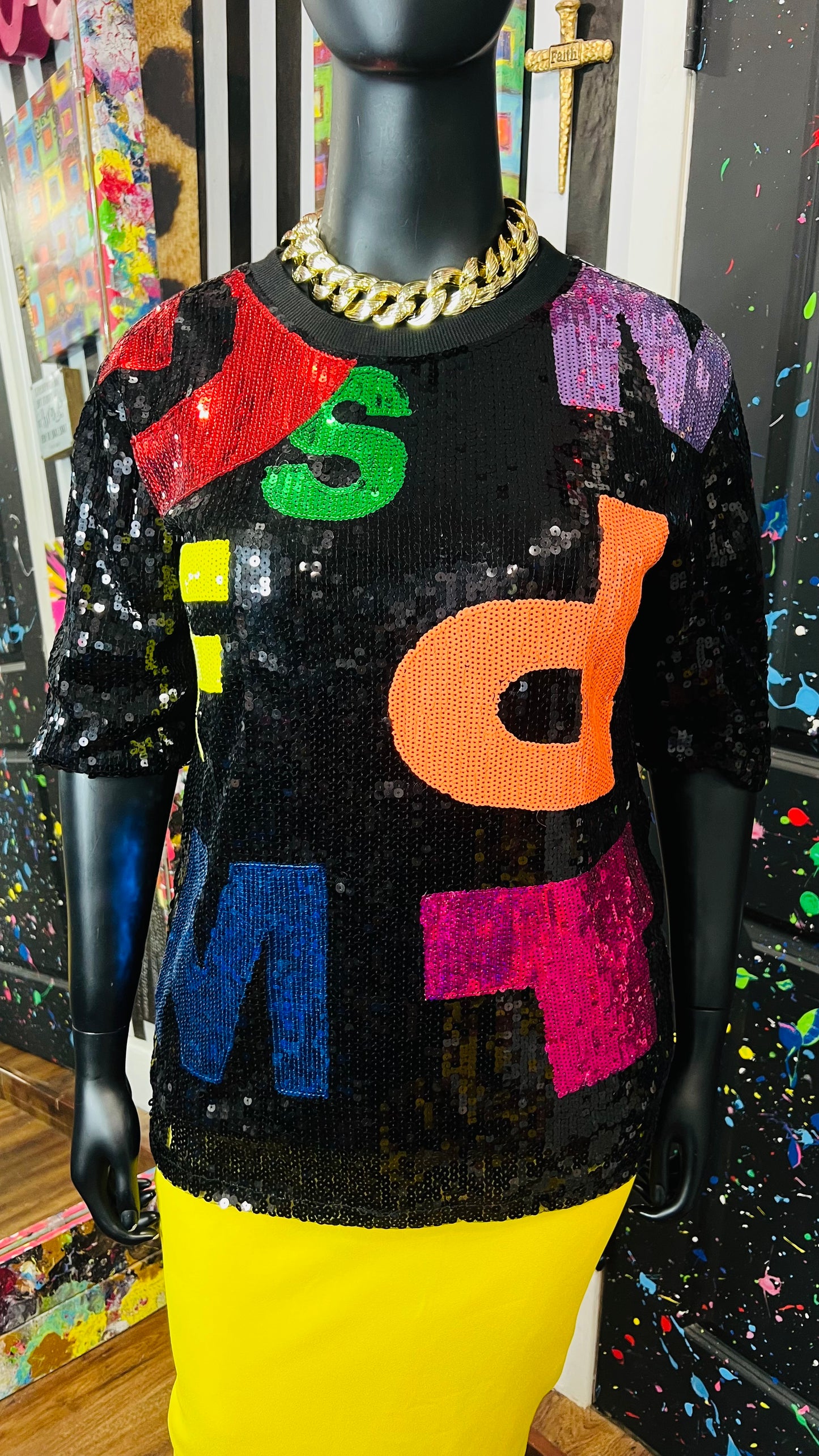 Super Fun Sequin Letter Blouse (18/20)