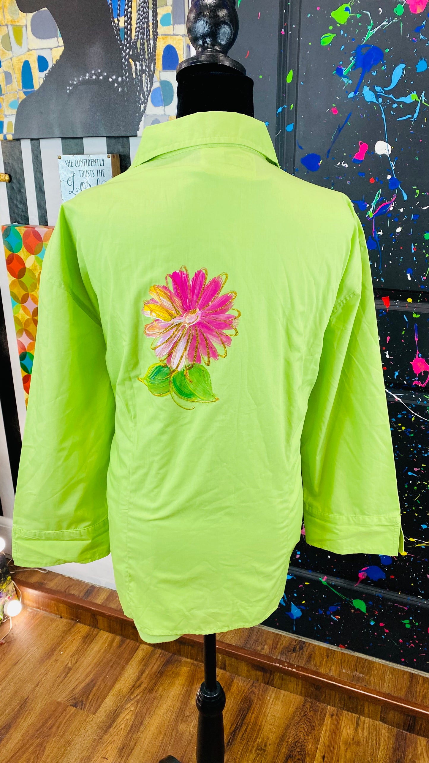 Vintage 3/4 Sleeve 2pc Blouse