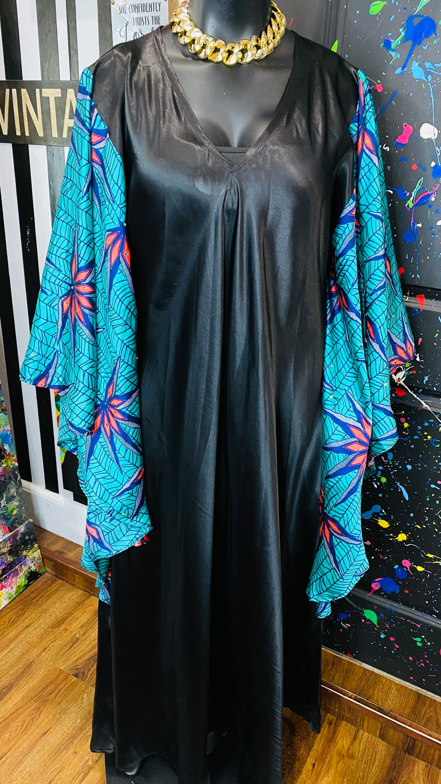 Vintage Kaftan Dress (OS)