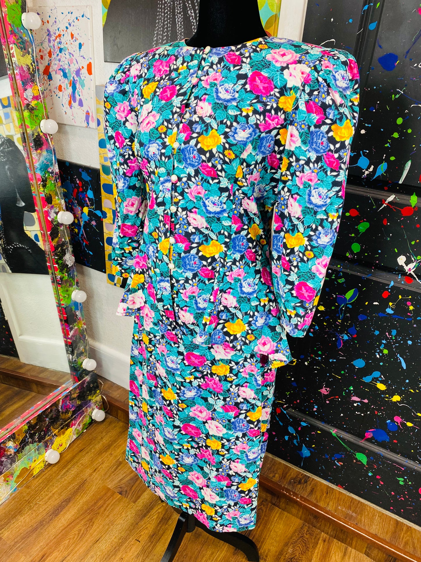 Vintage 2 piece skirt set