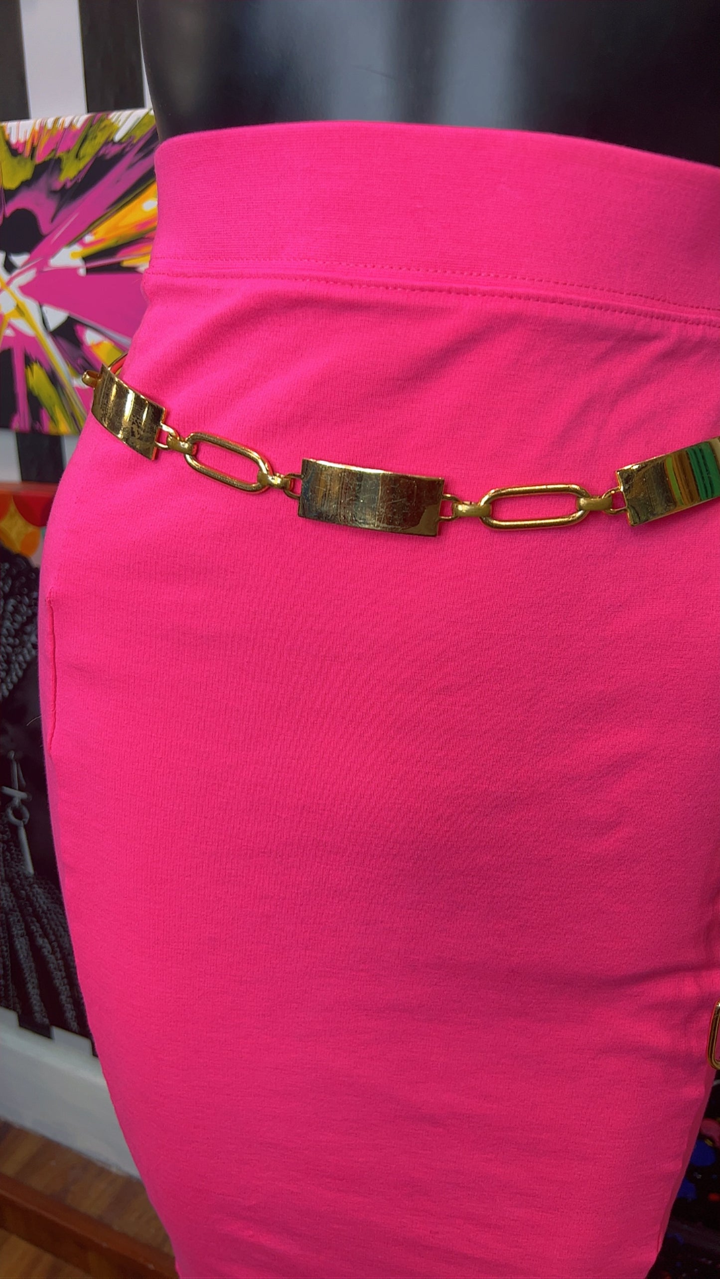 Vintage Brass Chain Link Belt