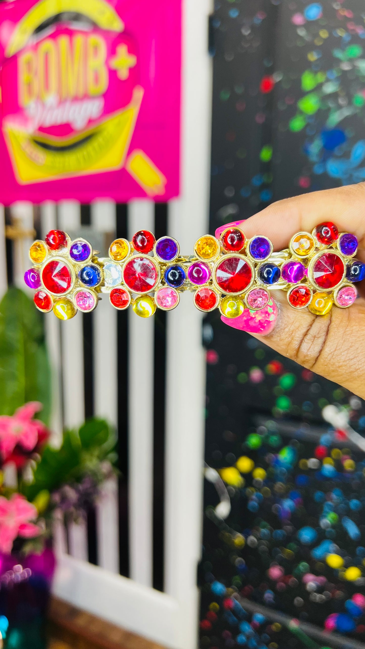 Vintage Jewel Hair Barette