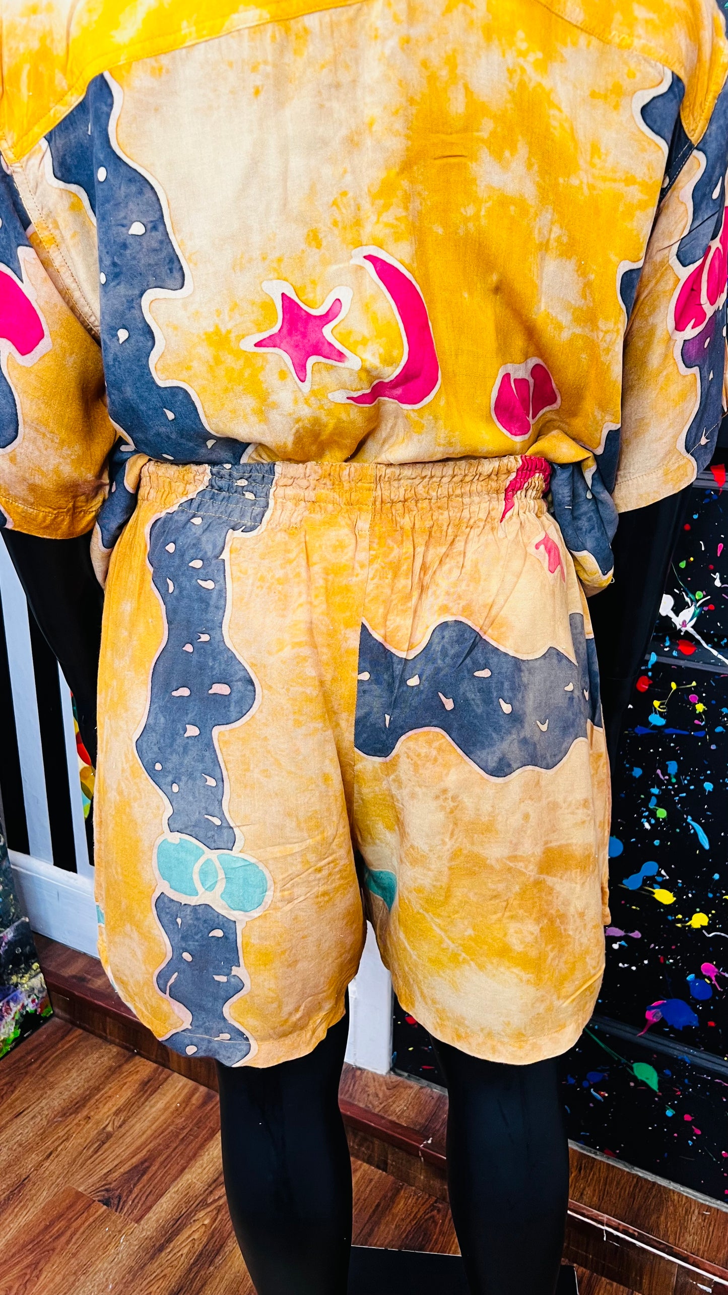 Vintage Rayon 90s Shorts Set (18)