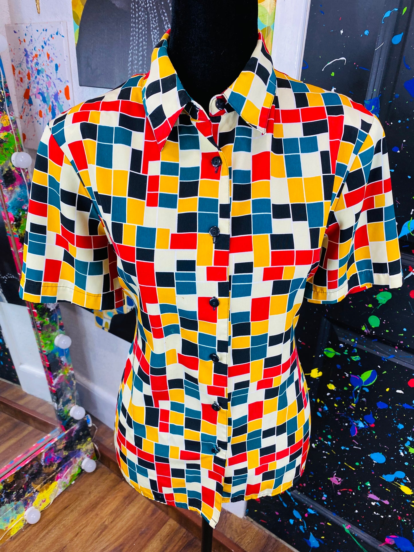 Vintage Short Sleeve Blouse