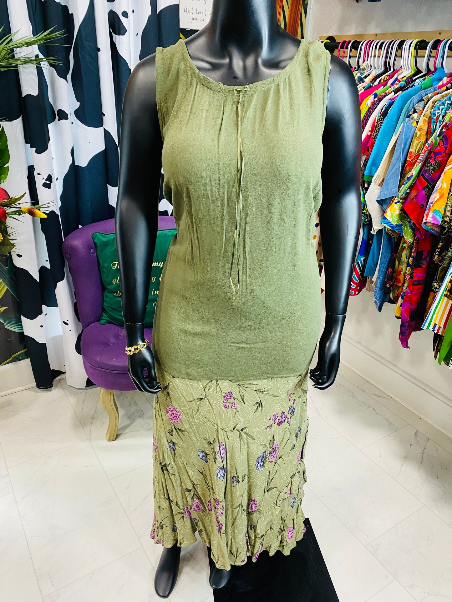 Vintage Carole Little 3 Piece Skirt Set