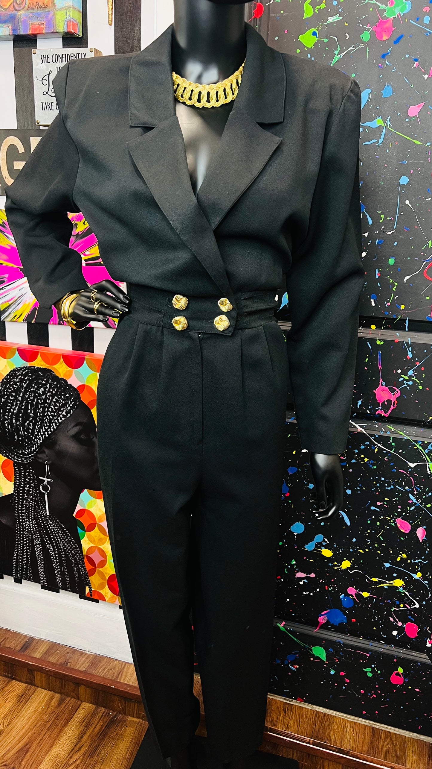 Vintage Black Jumpsuit (12)