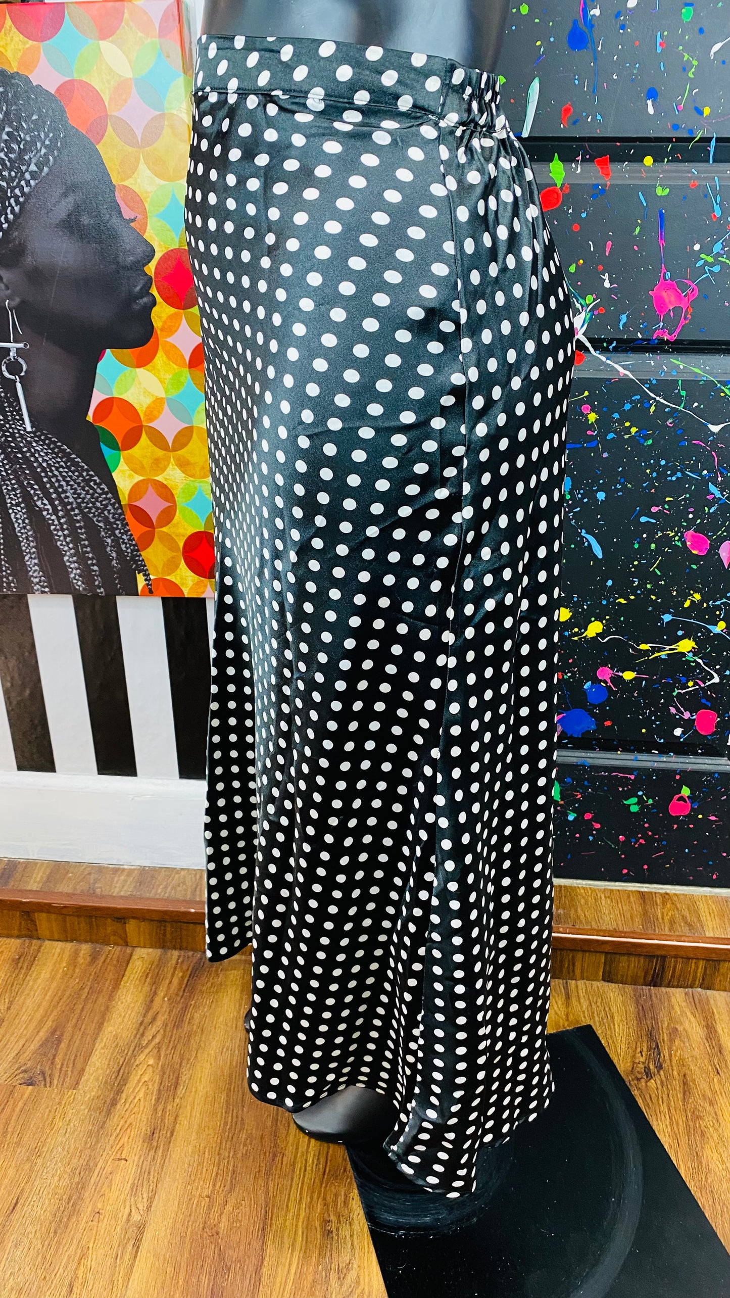 Black w/dots Skirt