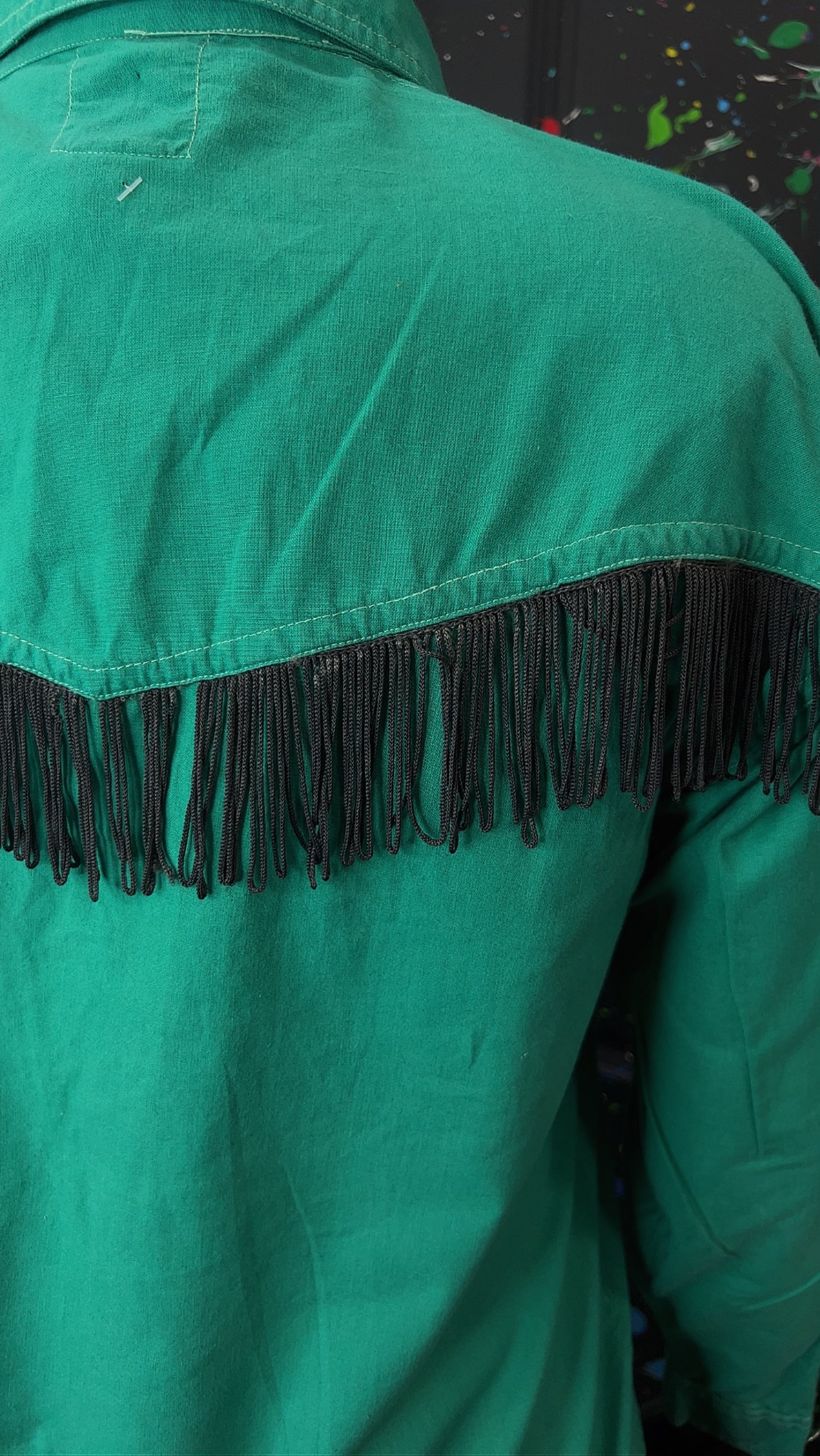 Vintage Western Fringe & Jewel Blouse (12)