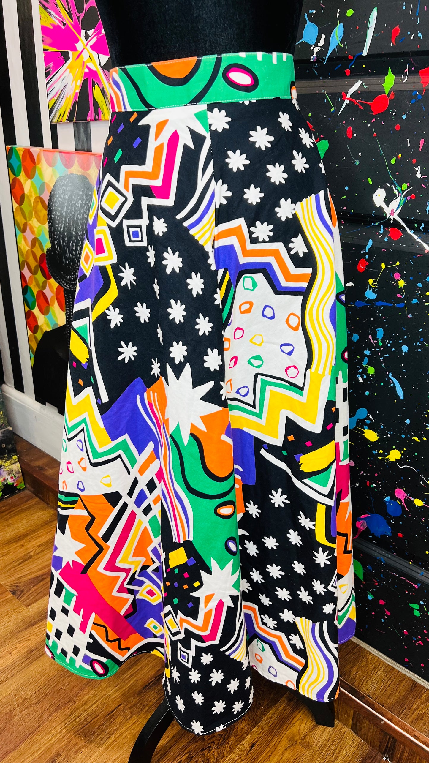 Vintage Abstract Skirt (12)