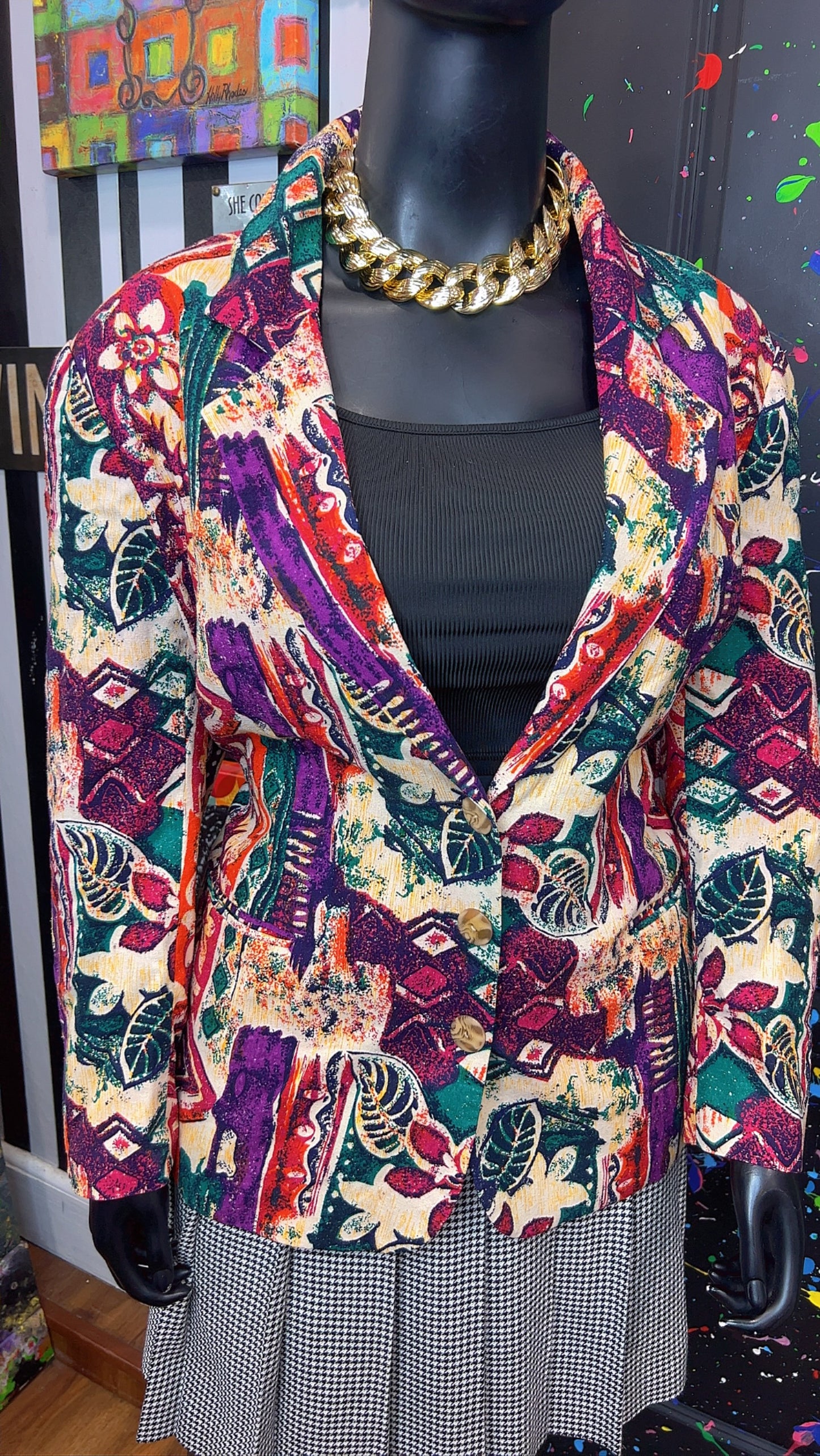 Vintage Abstract Blazer (22)