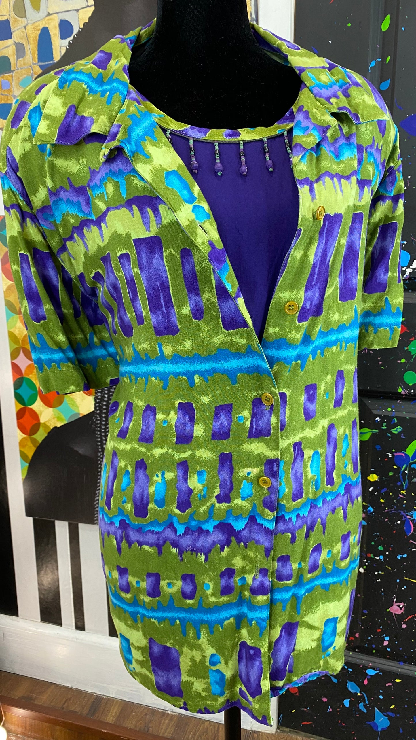 Delores Bell 2pcs Short Sleeve Blouse