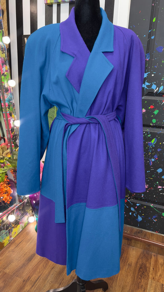 Vintage ColorBlock Wool Coat (20)
