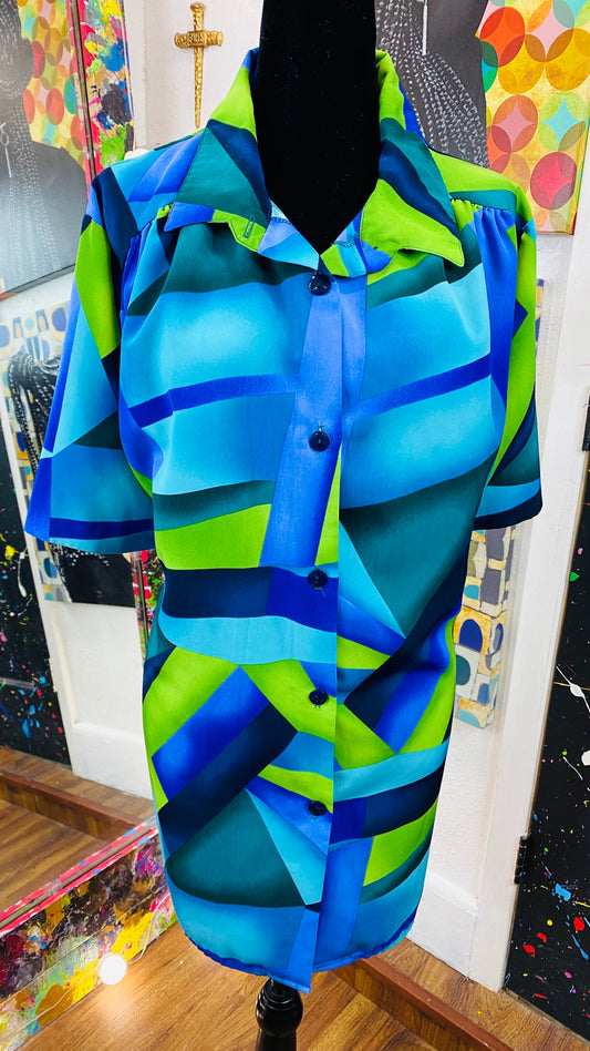 Vintage Short Sleeve Blouse