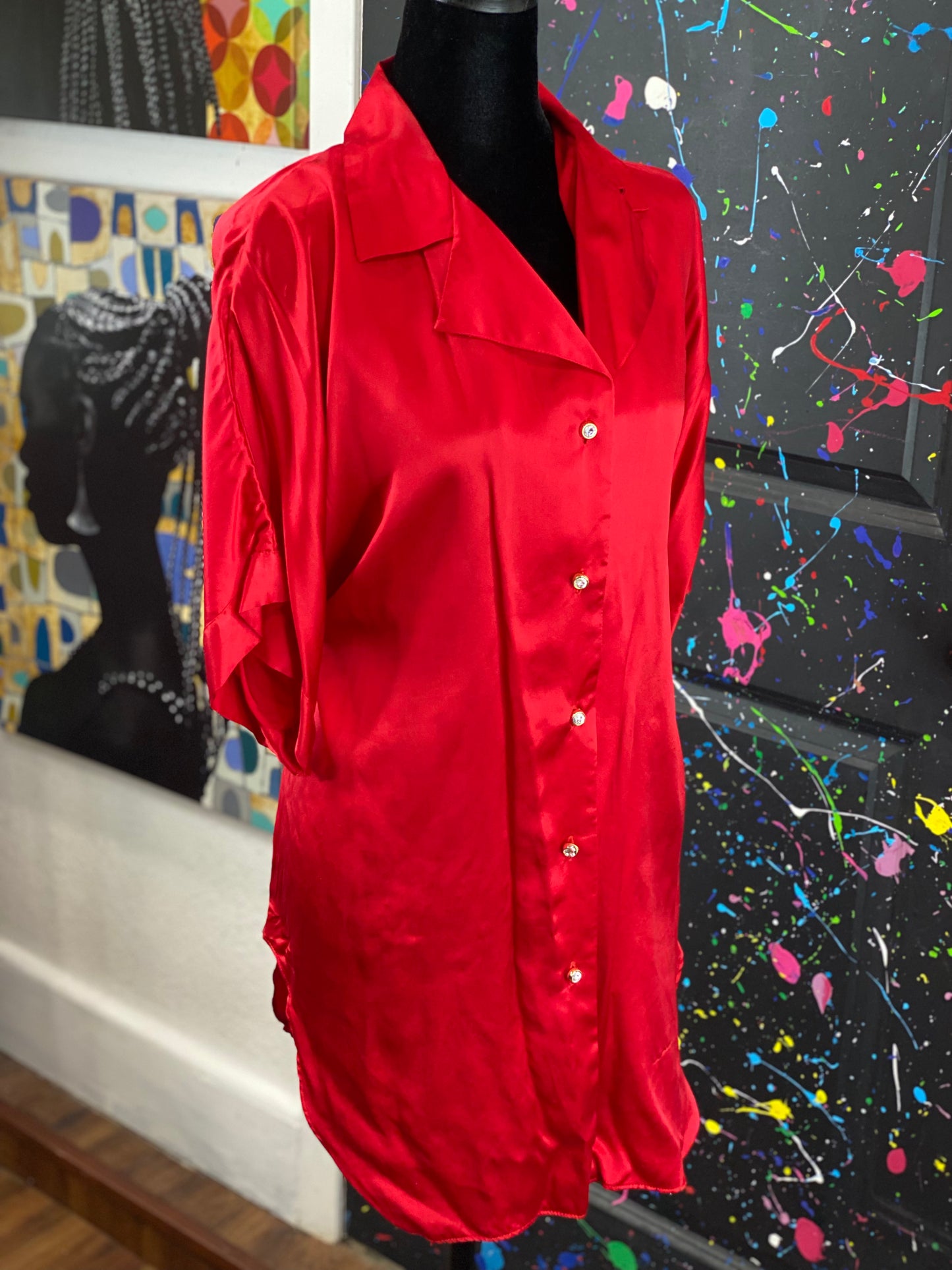 Vintage Short Sleeve Blouse