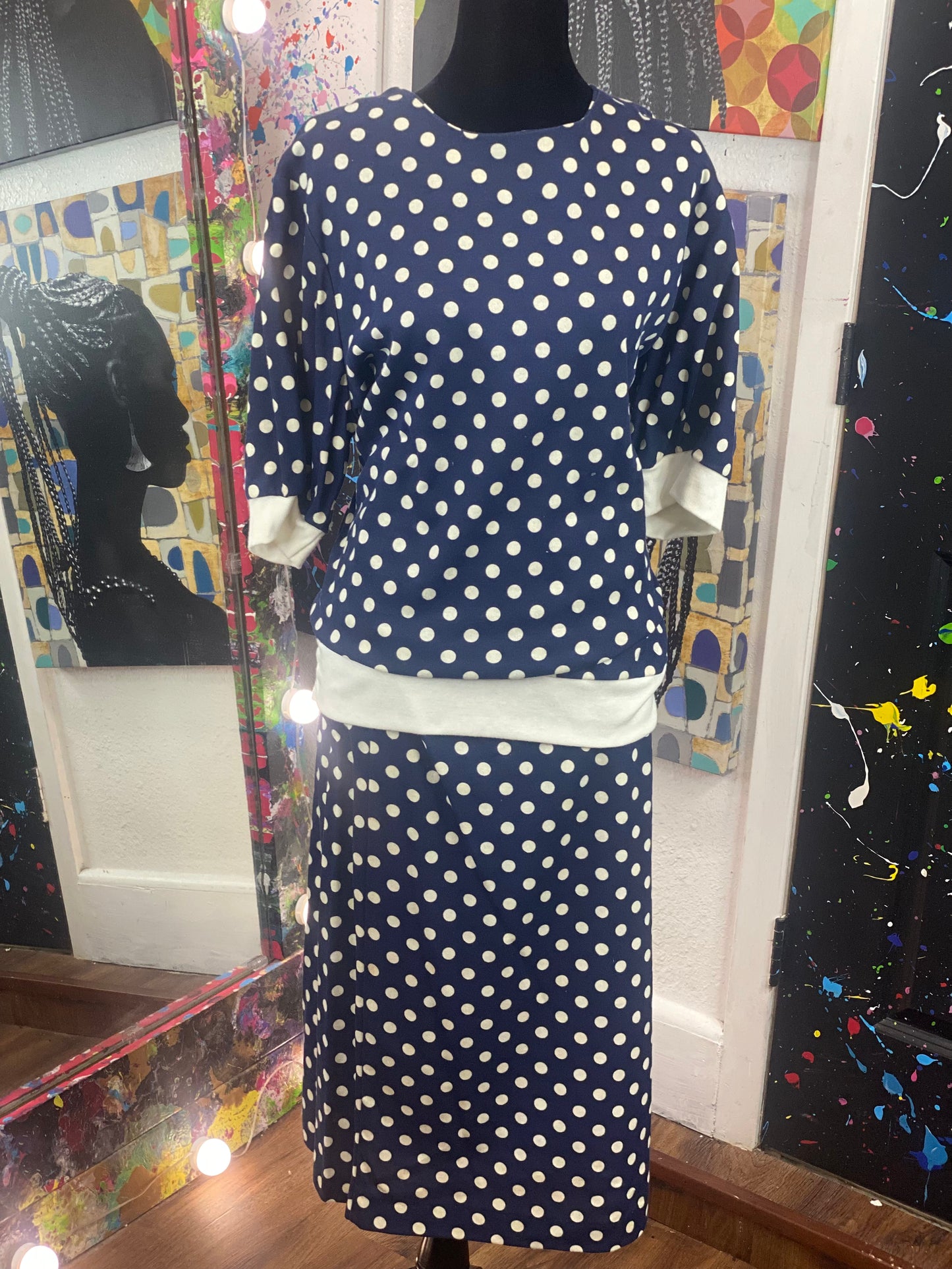 Vintage Short Sleeve 2 piece set