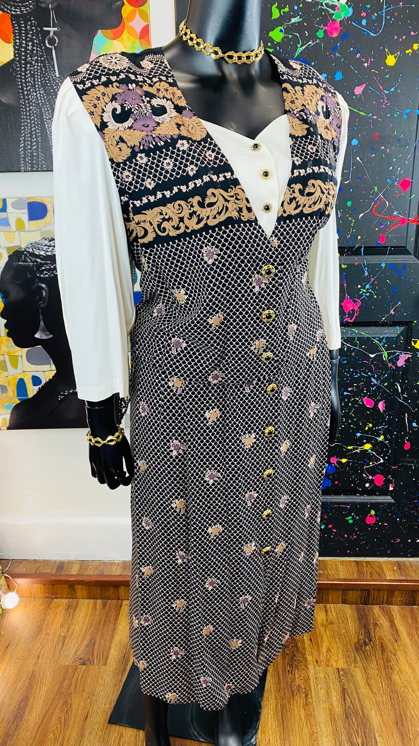 Vintage 2 Piece Skirt Set