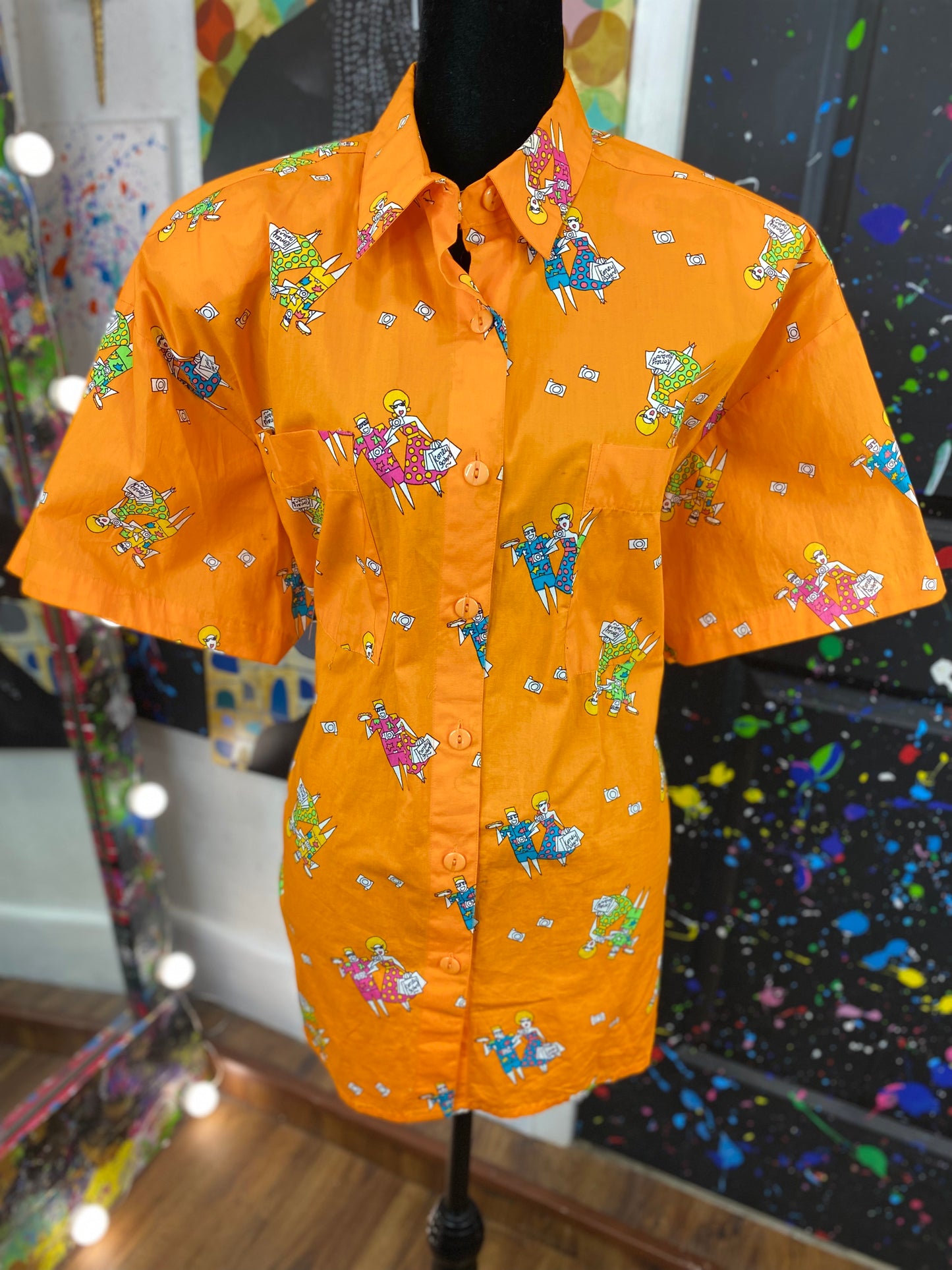 Vintage Short Sleeve Blouse
