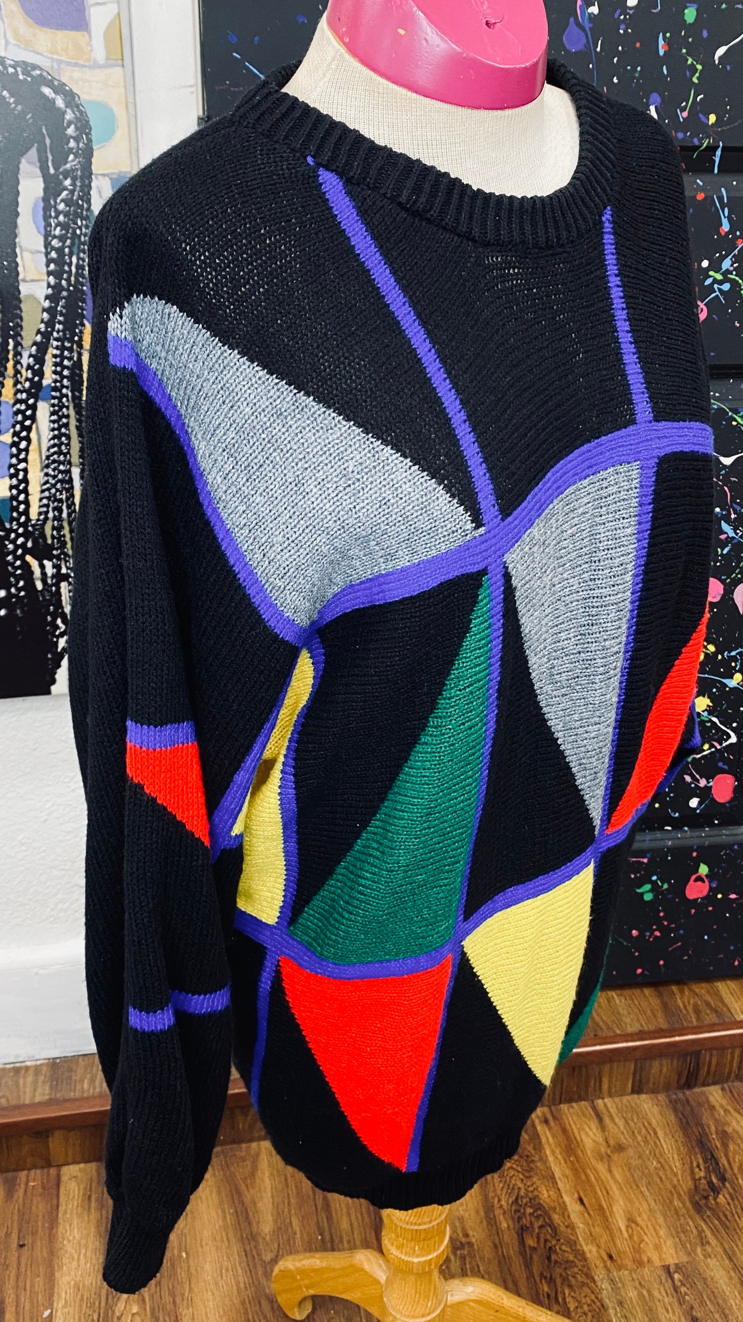Vintage Colorblock Sweater