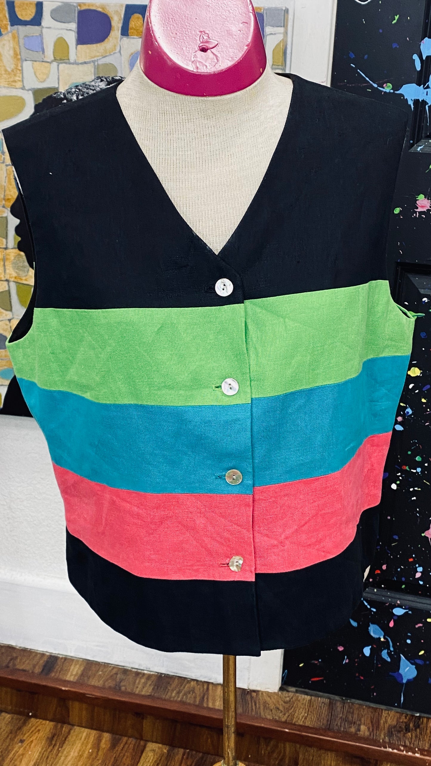 Vintage Sleeveless Blouse