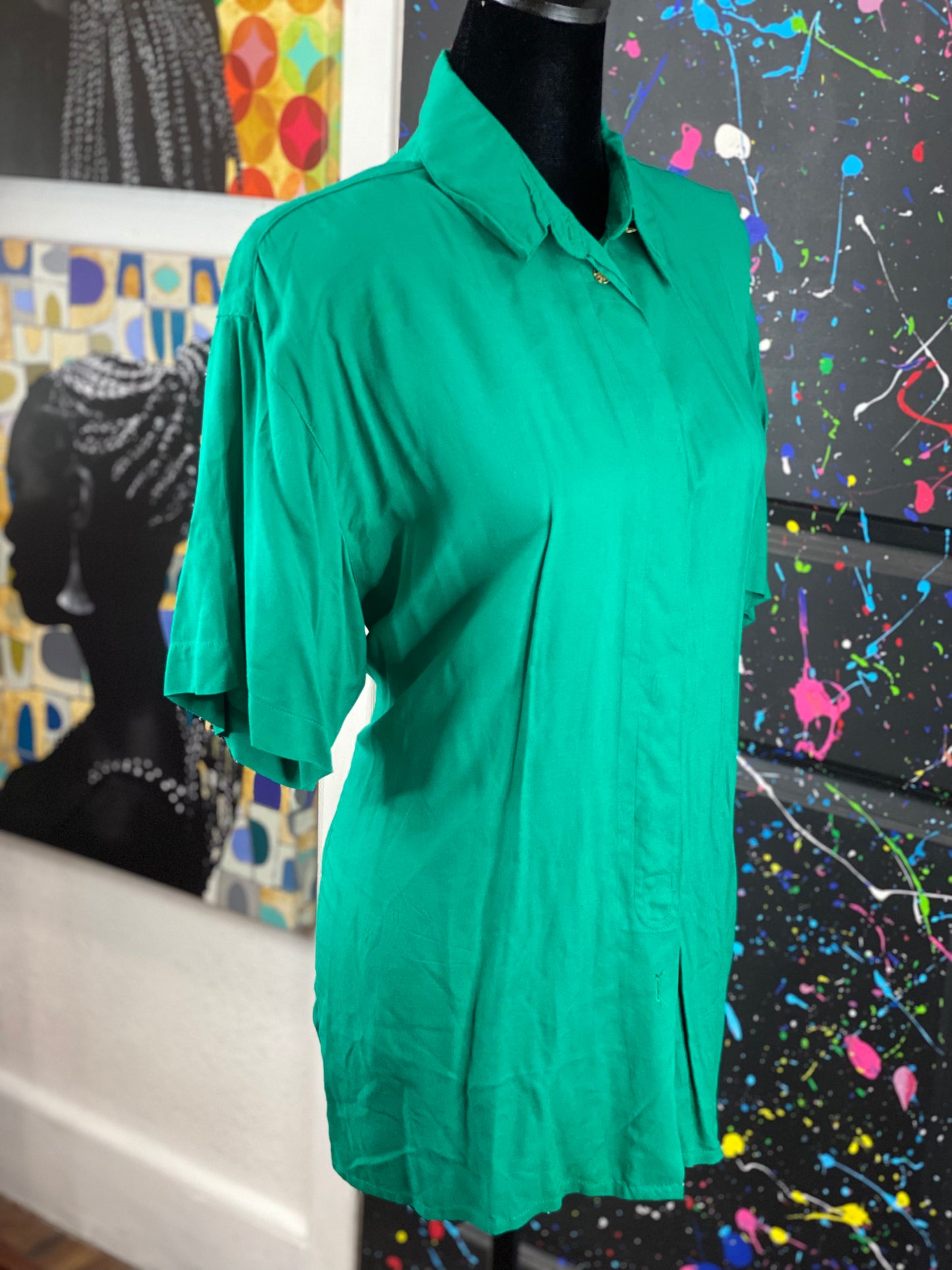 Vintage Short Sleeve Blouse