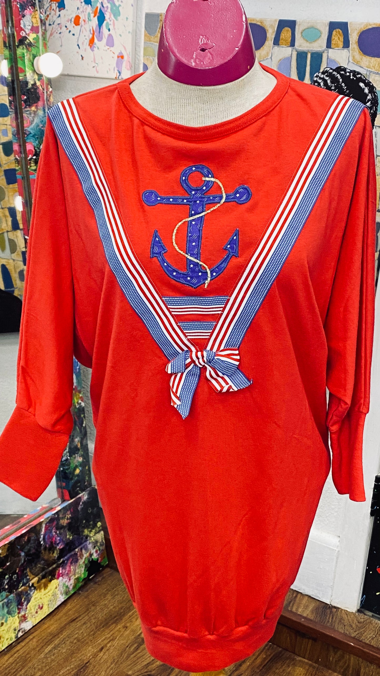 Vintage Anchor Blouse