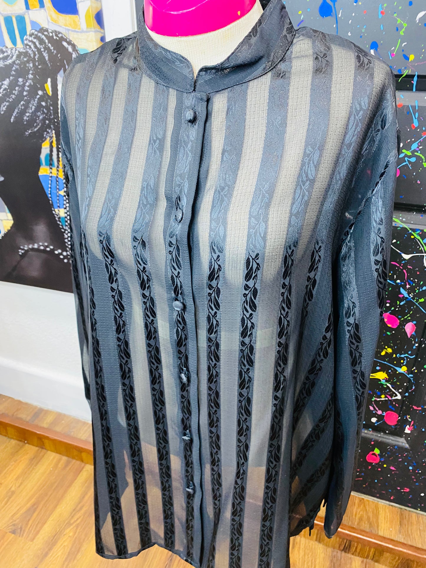 Vintage Black Blouse