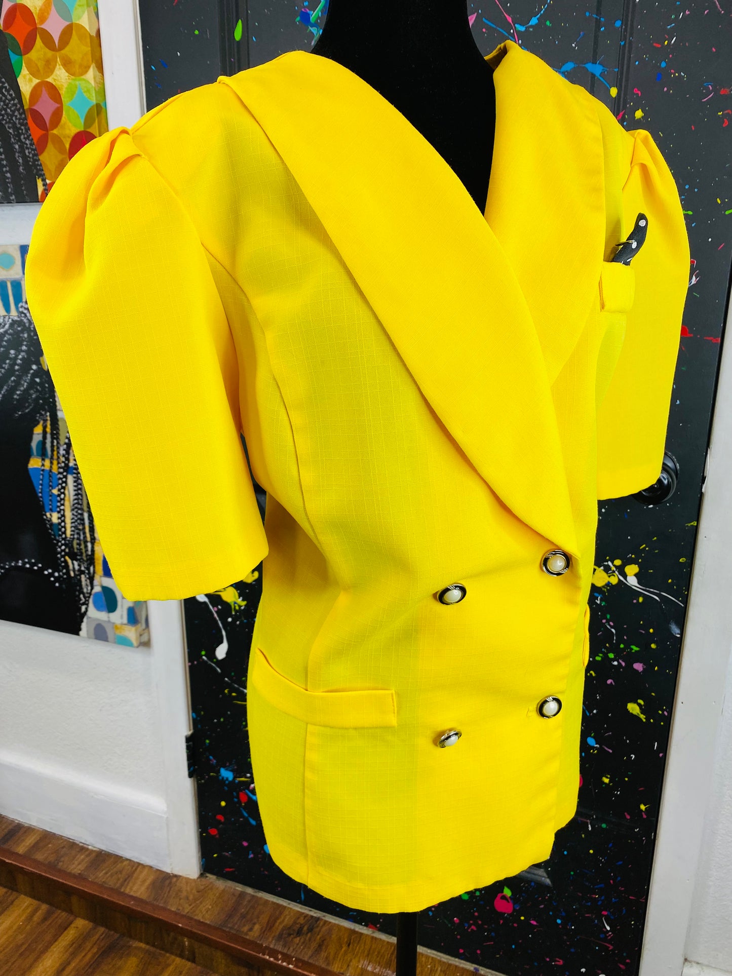 Vintage Short Sleeve Blazer