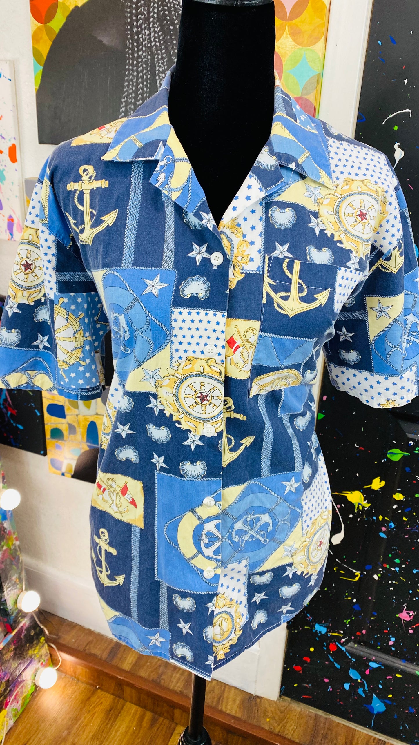 Vintage Short Sleeve Blouse