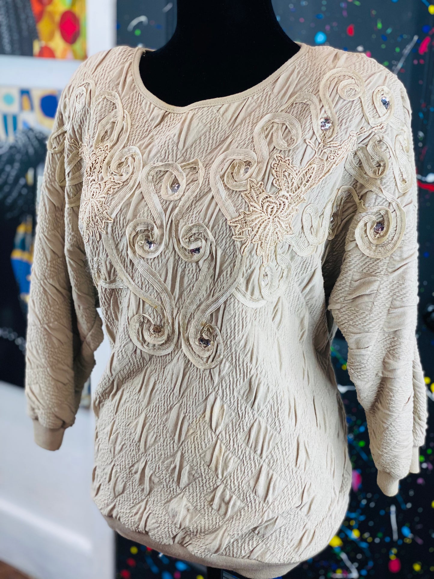 Vintage Short Sleeve Blouse