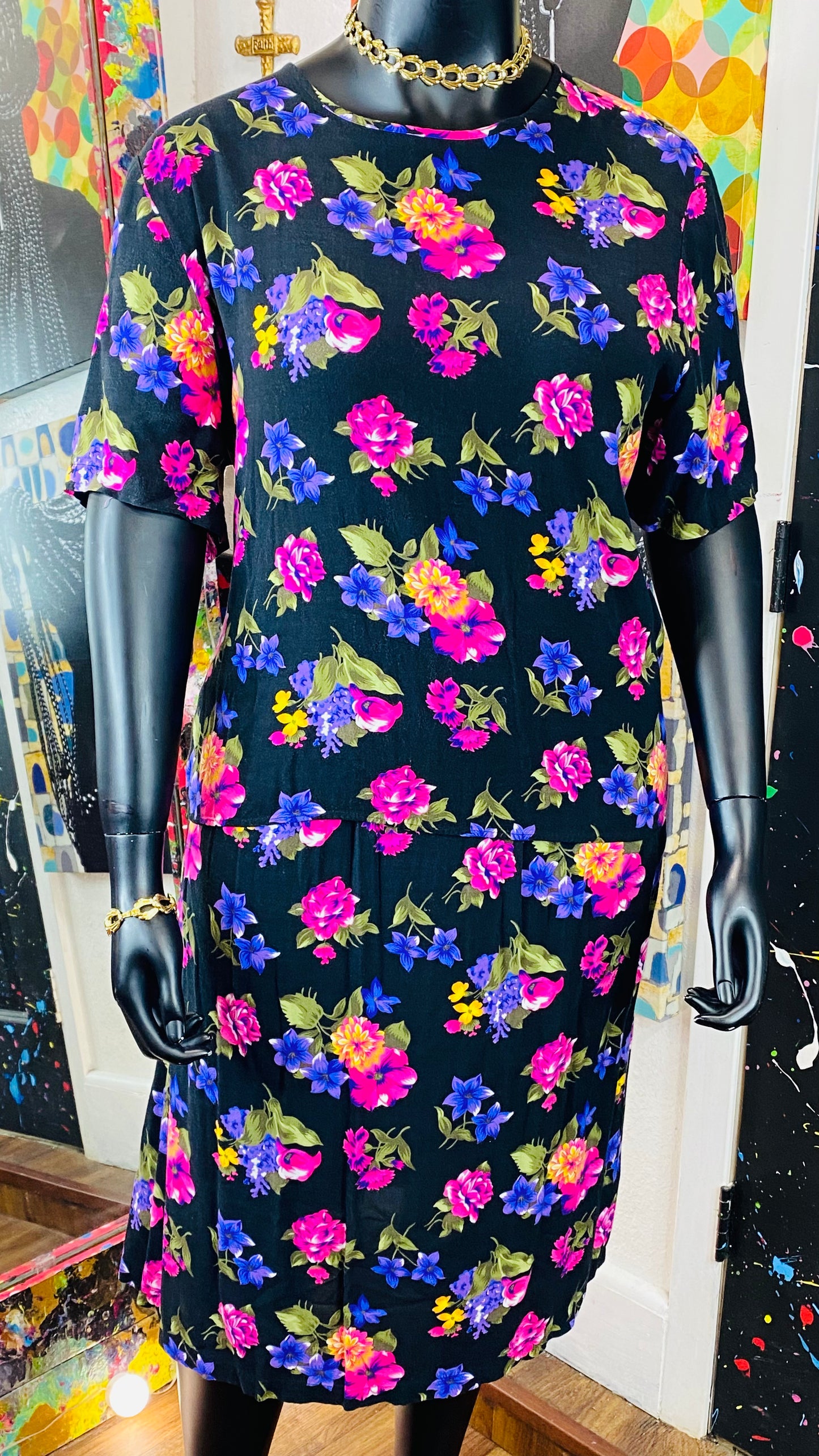 Vintage Floral 2 Piece Set