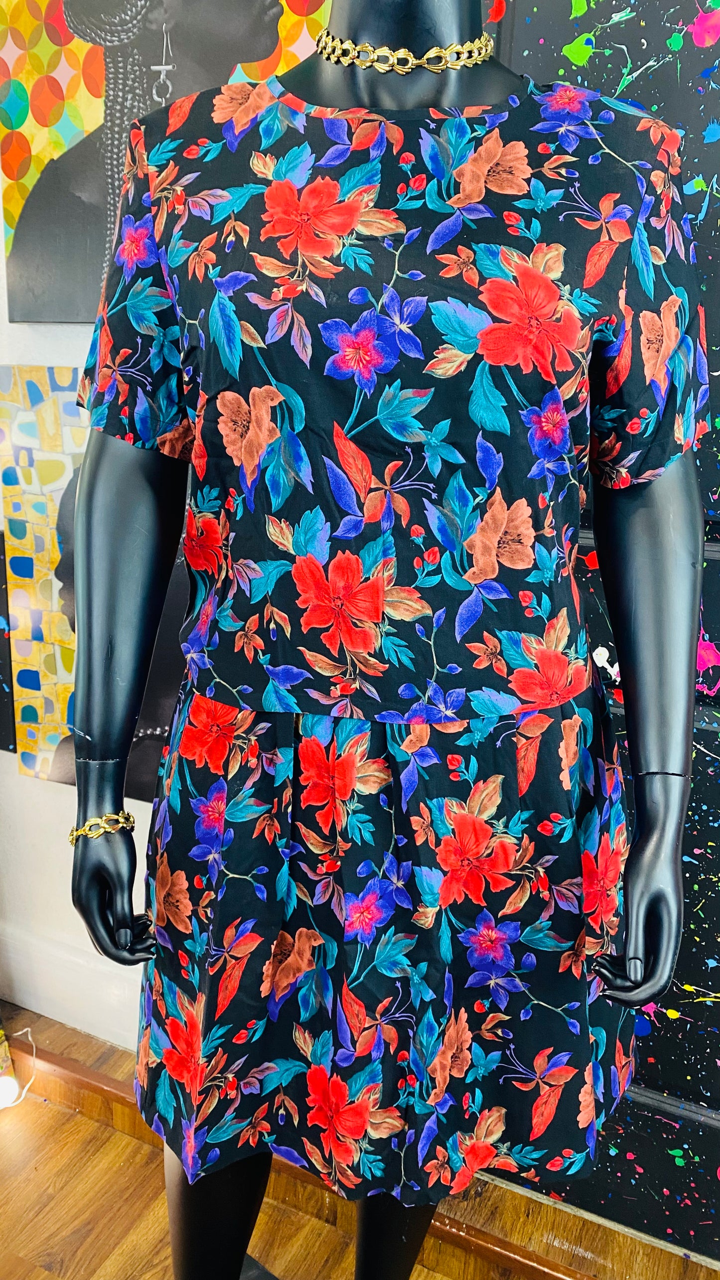 Vintage 2pc skirt Set