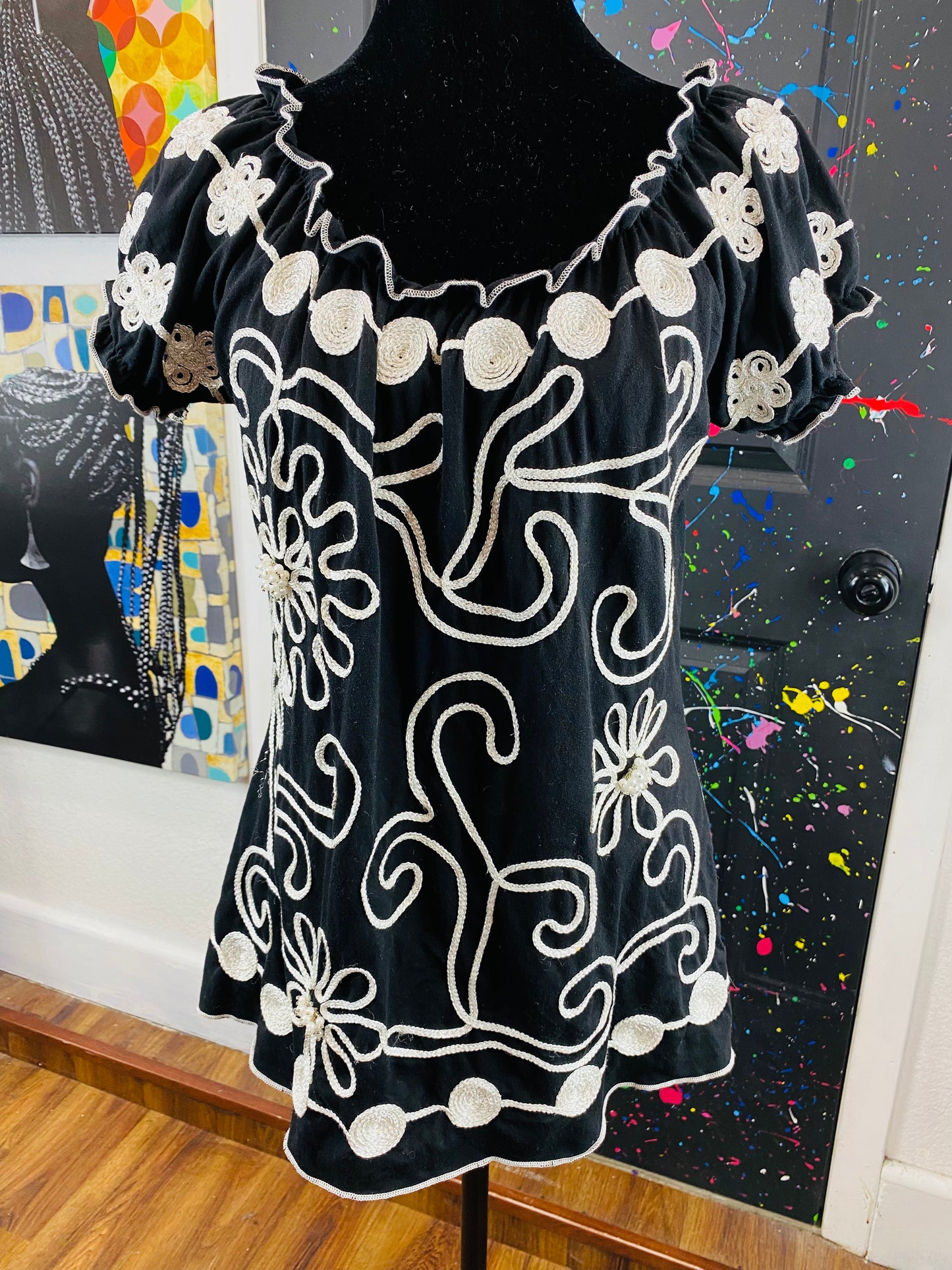 Vintage Short Sleeve Blouse