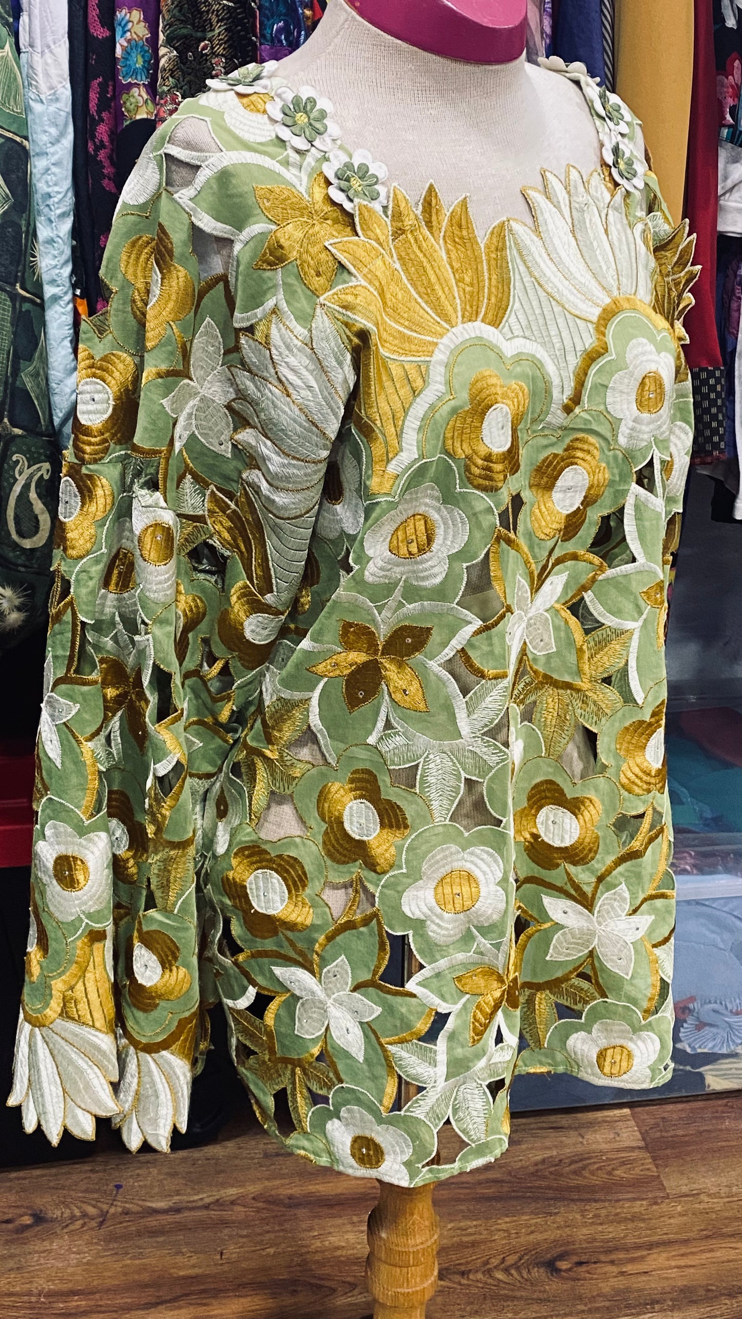 Vintage Green Blouse