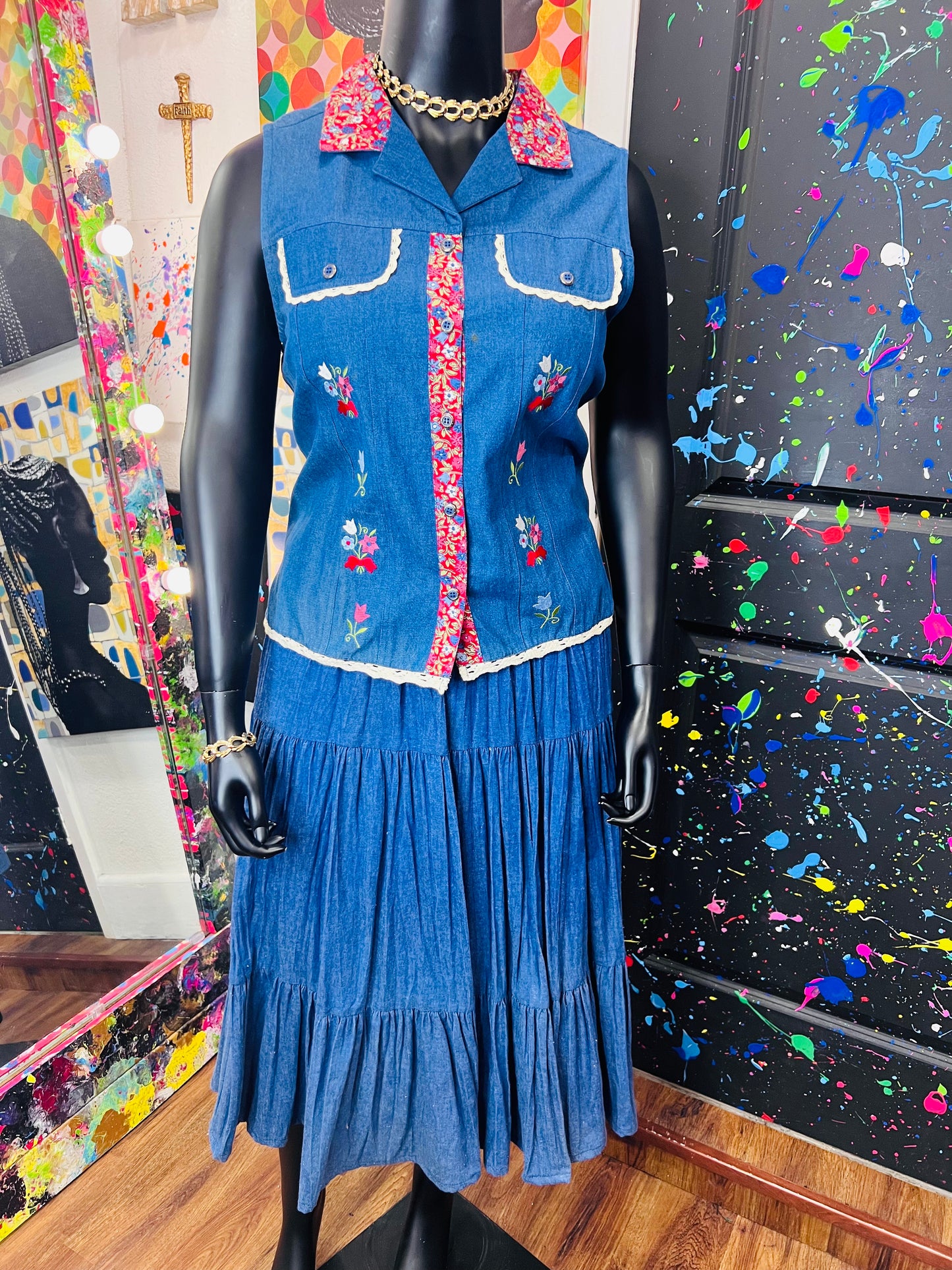 Vintage Skirt Set