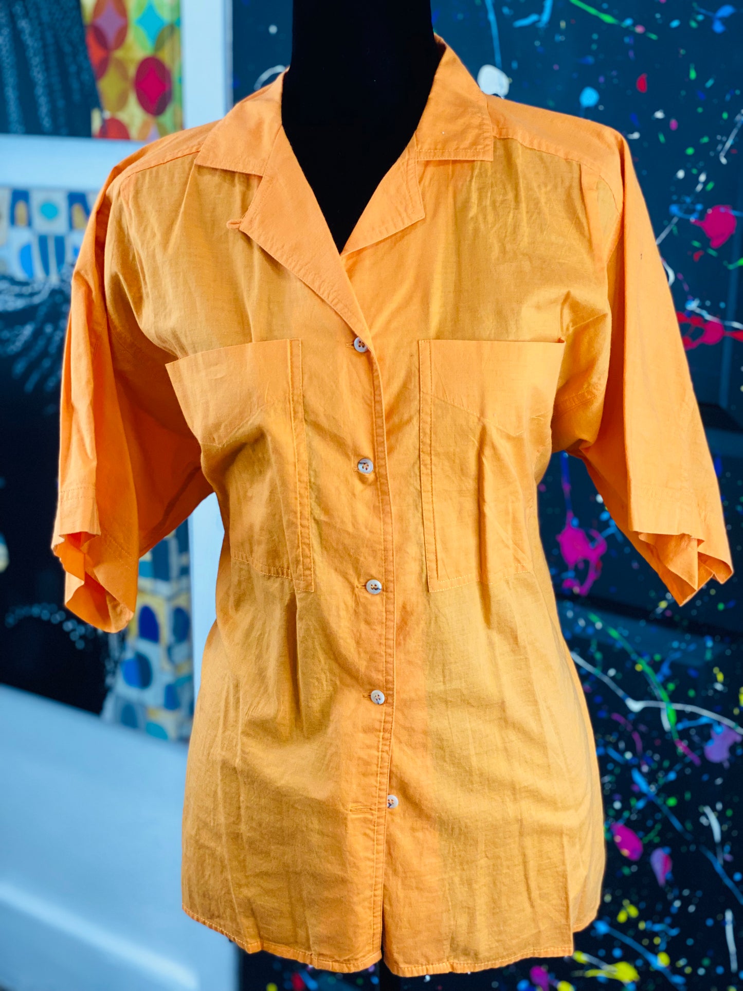 Vintage Short Sleeve Blouse