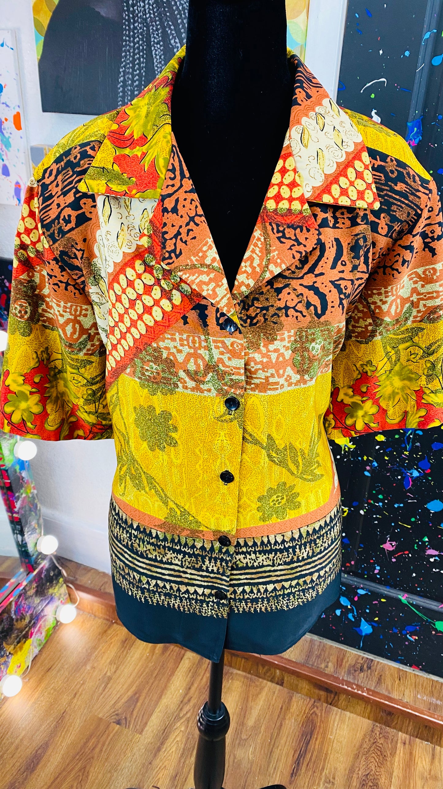Vintage Short Sleeve Blouse