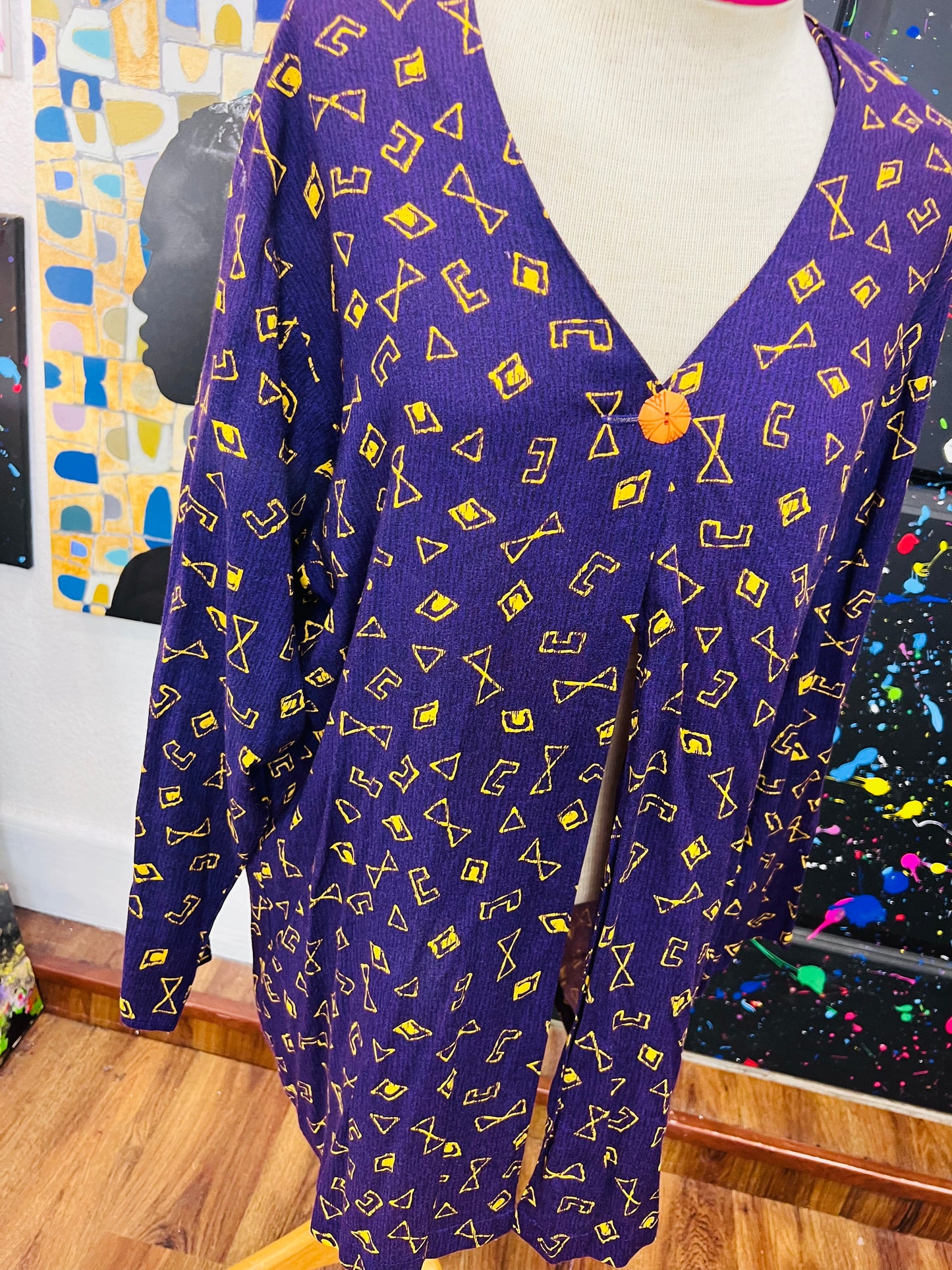 Vintage One Button Blazer
