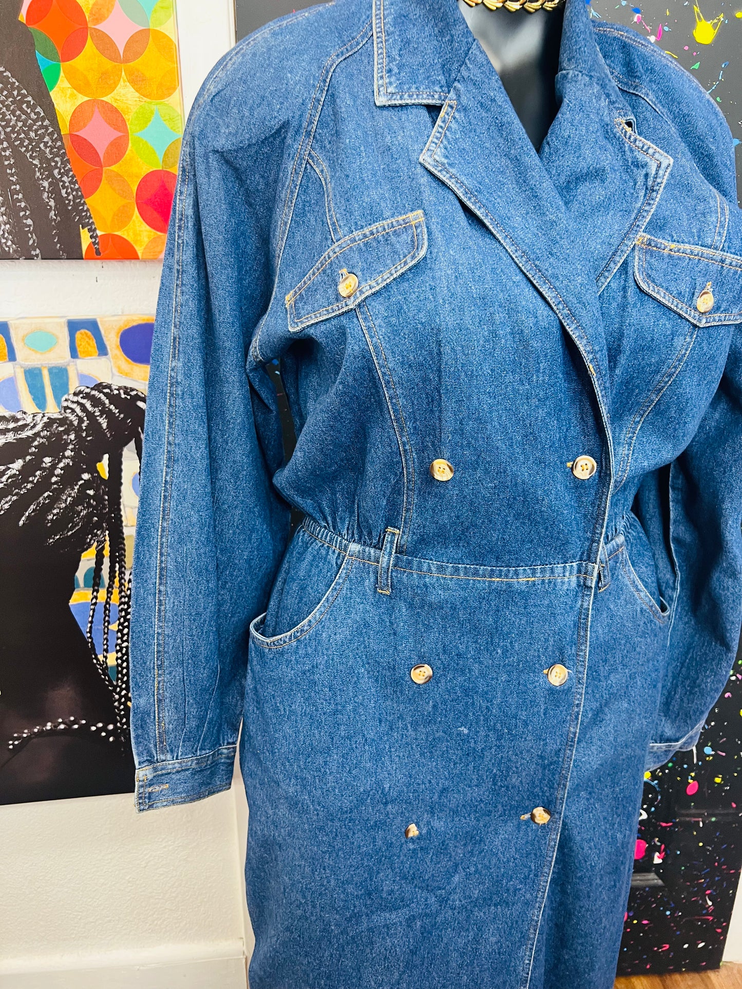 Vintage Denim Dress