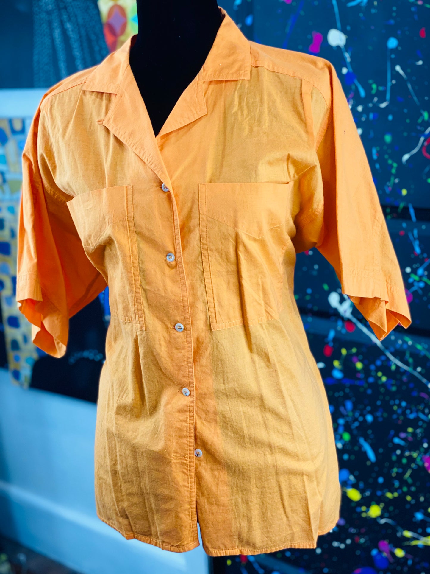 Vintage Short Sleeve Blouse