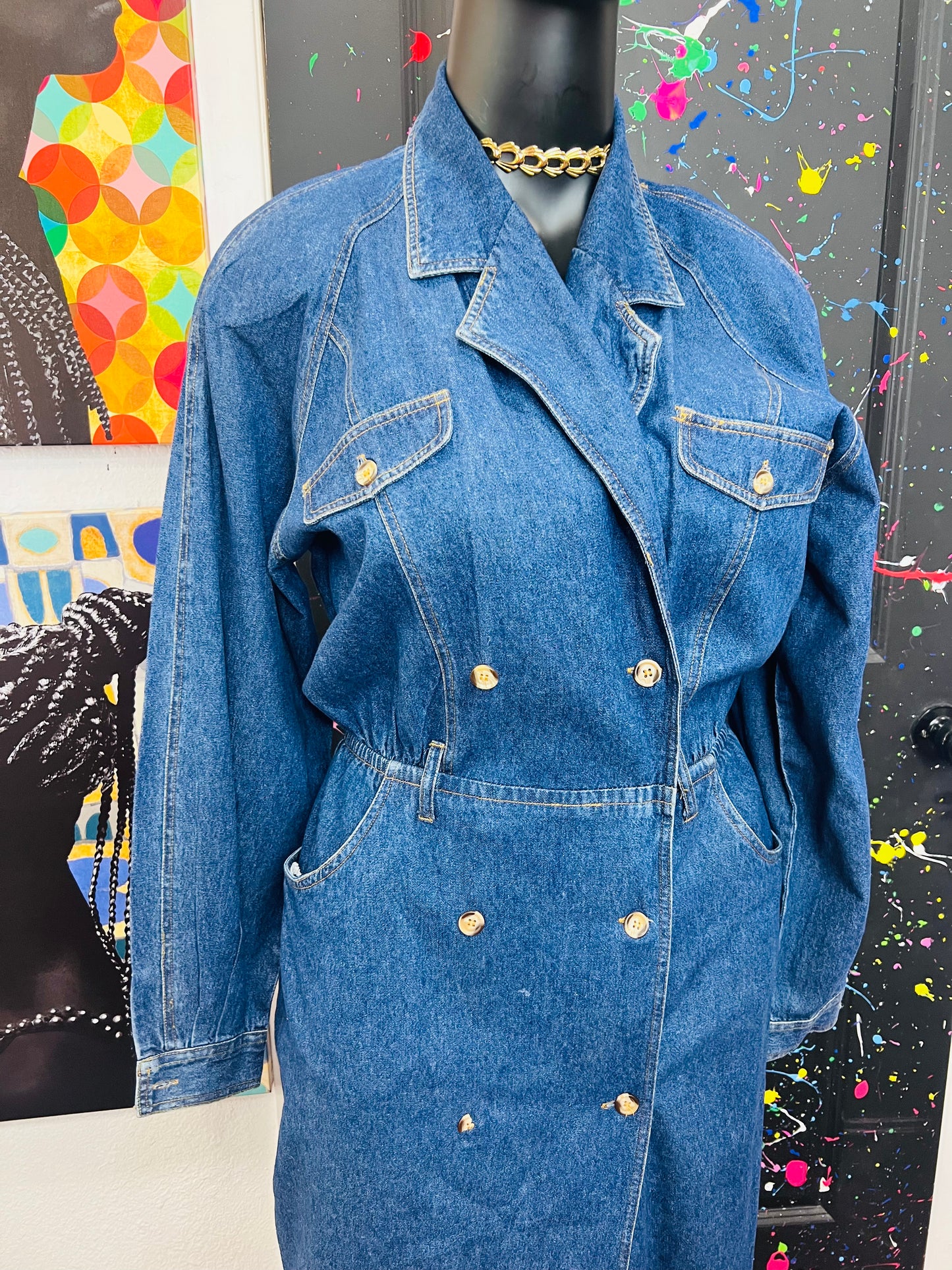 Vintage Denim Dress