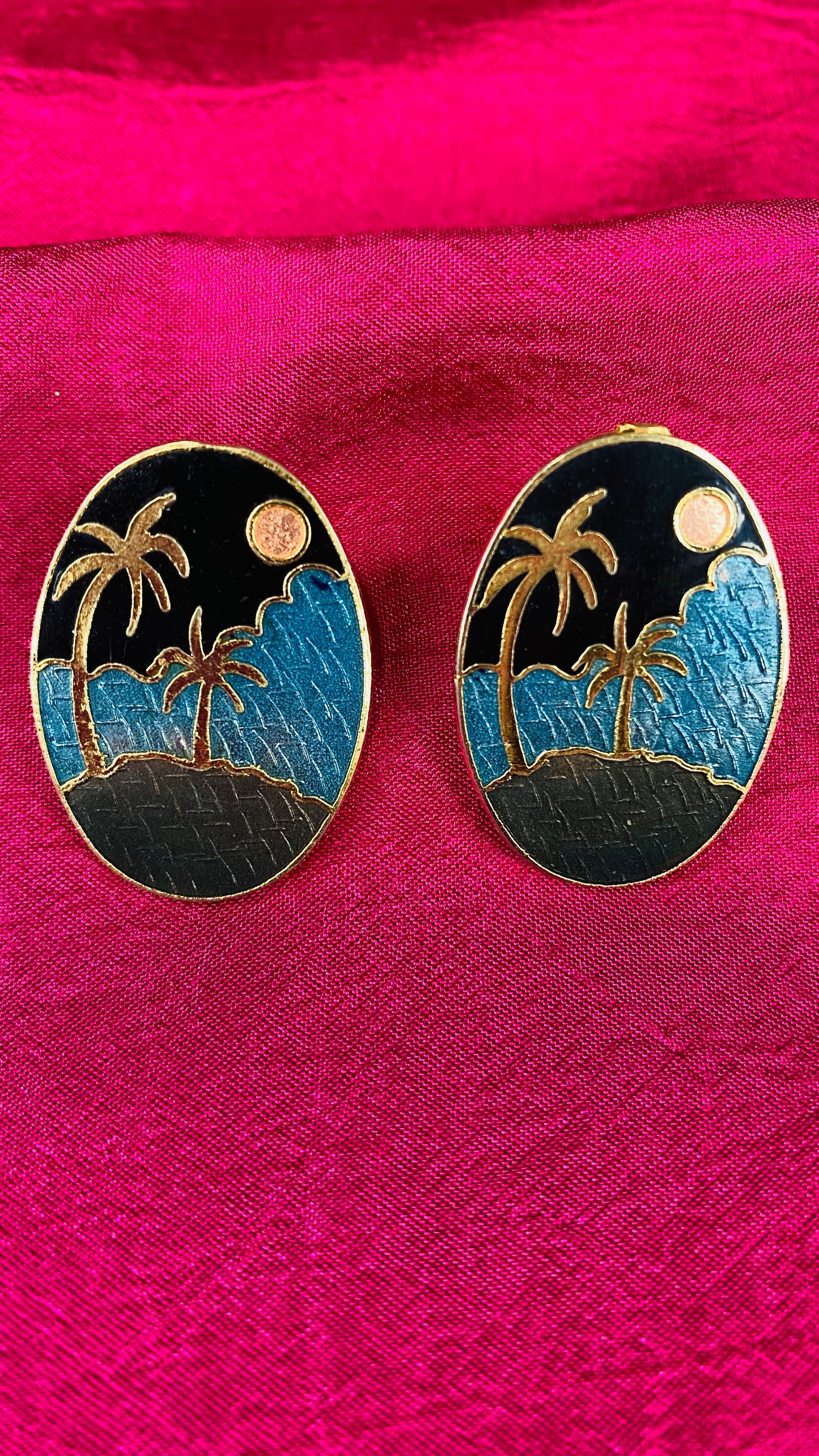 Vintage Moonlight Pierced ear earrings