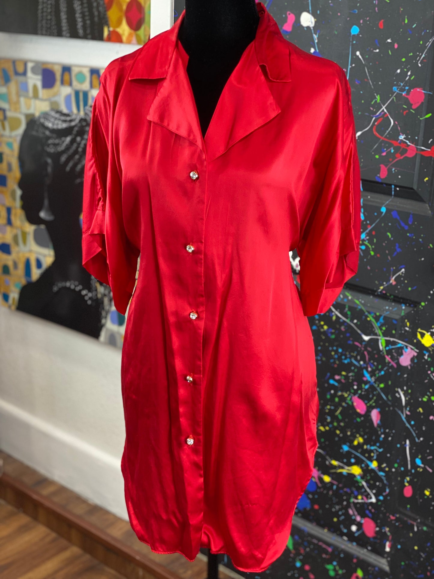 Vintage Short Sleeve Blouse