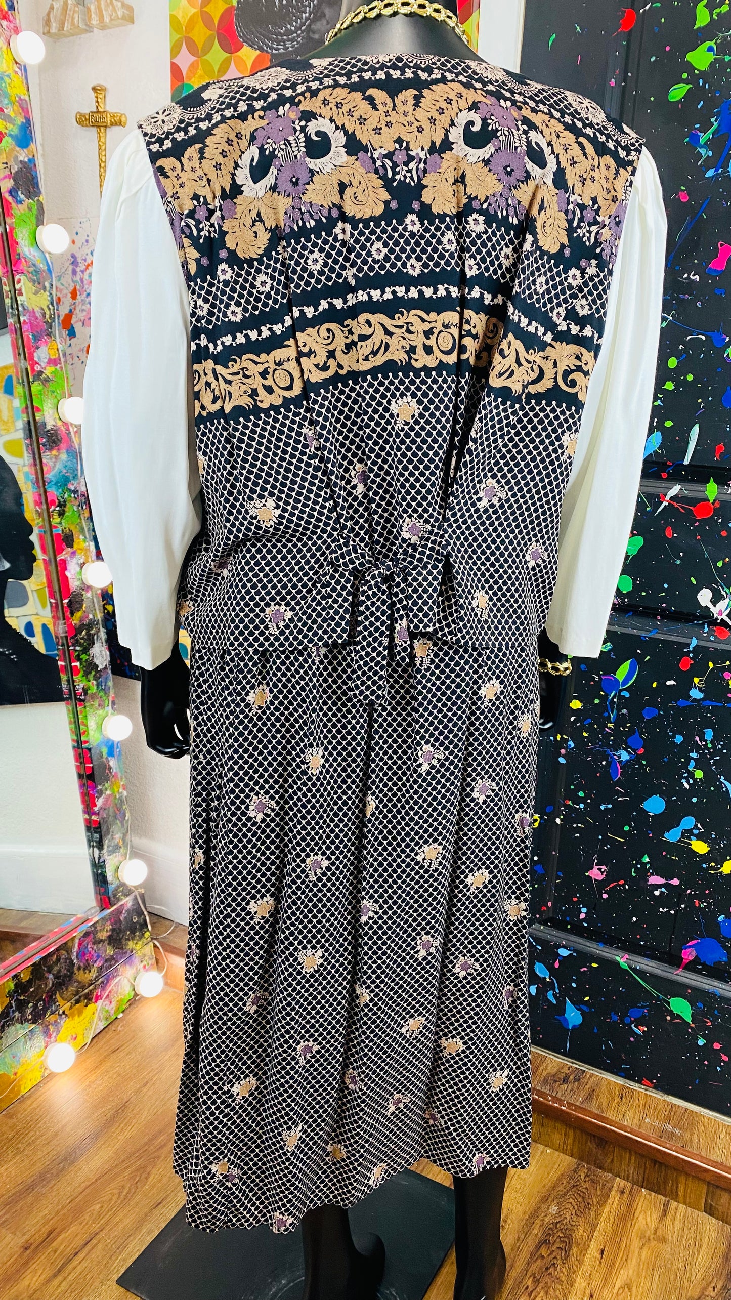 Vintage 2 Piece Skirt Set