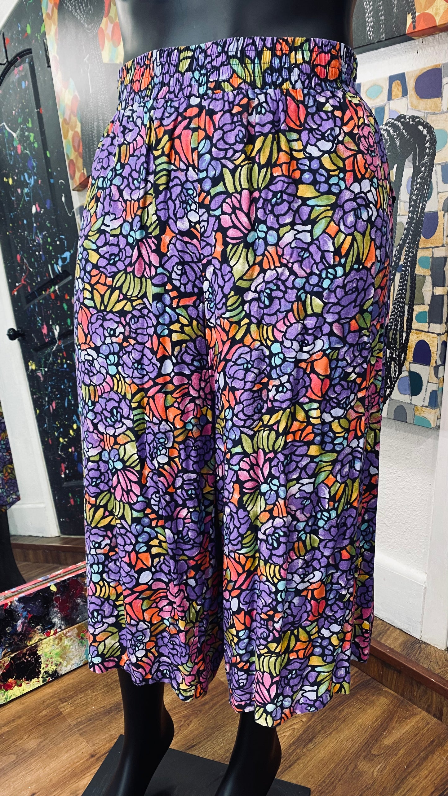 Vintage Floral Gauchos