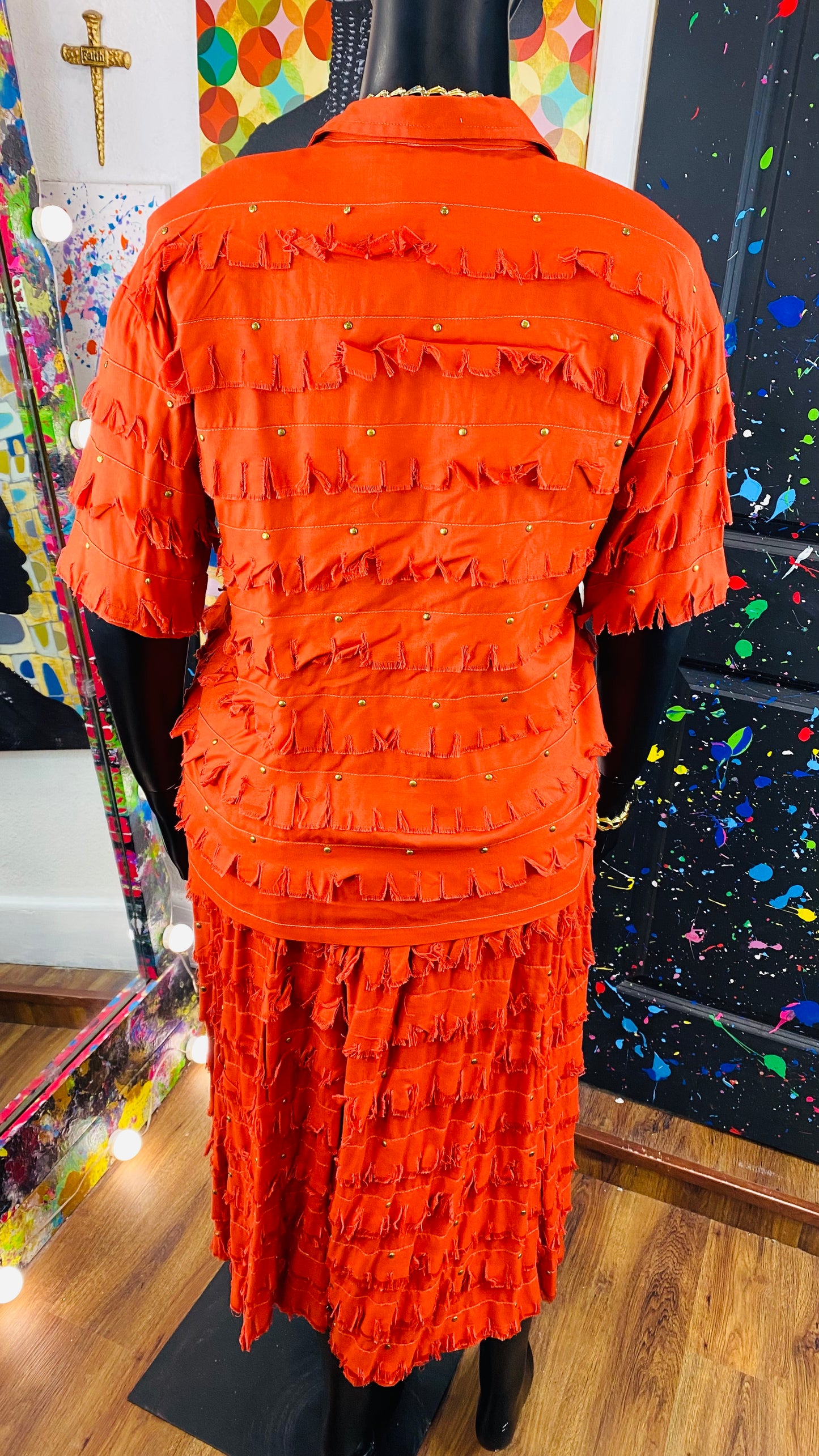 Vintage 2 piece skirt set